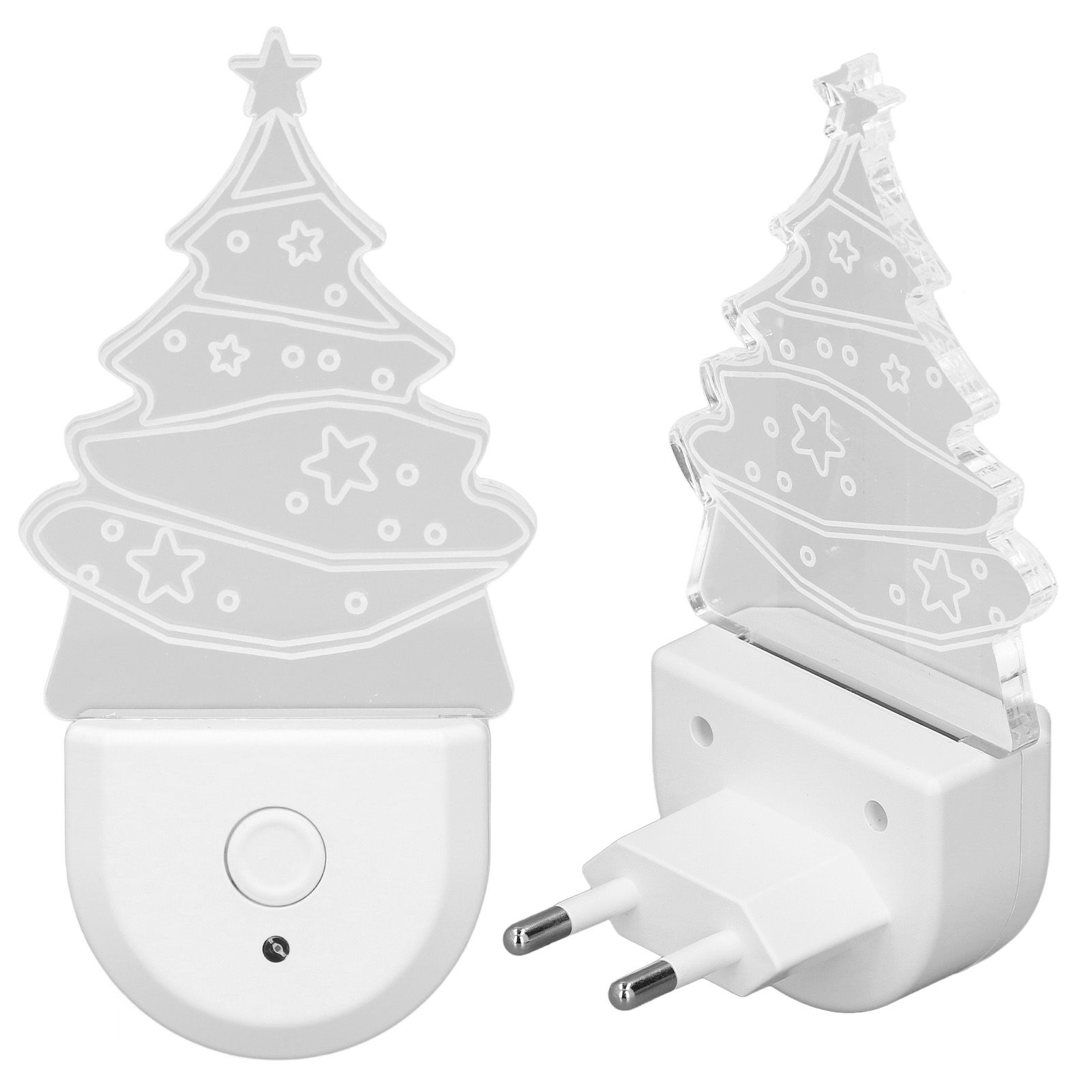Xmas Tree LED Night Light Dusk To Dawn Sensor Plug and Play Energy Saving RGB view 3