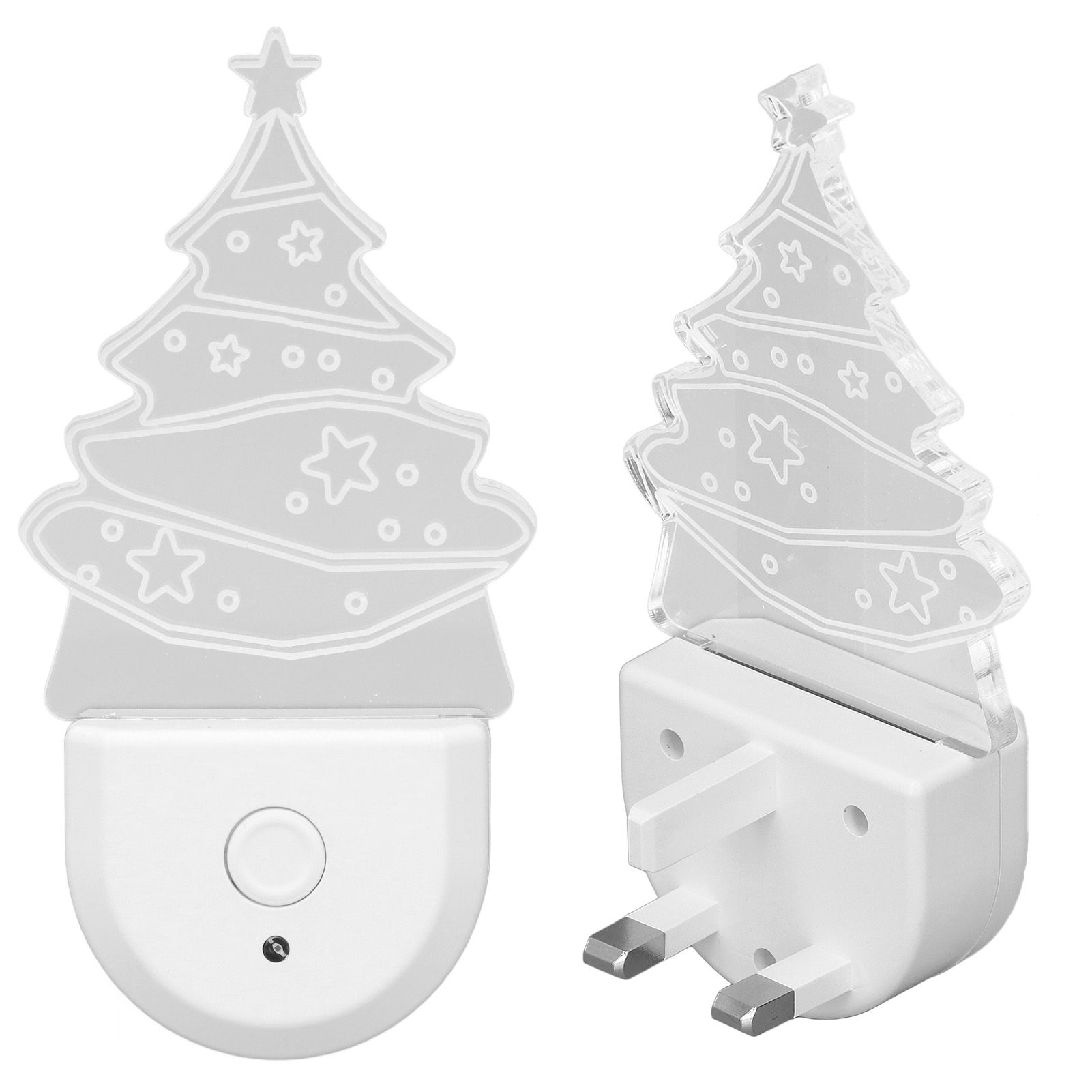 Xmas Tree LED Night Light Dusk To Dawn Sensor Plug and Play Energy Saving RGB view 3