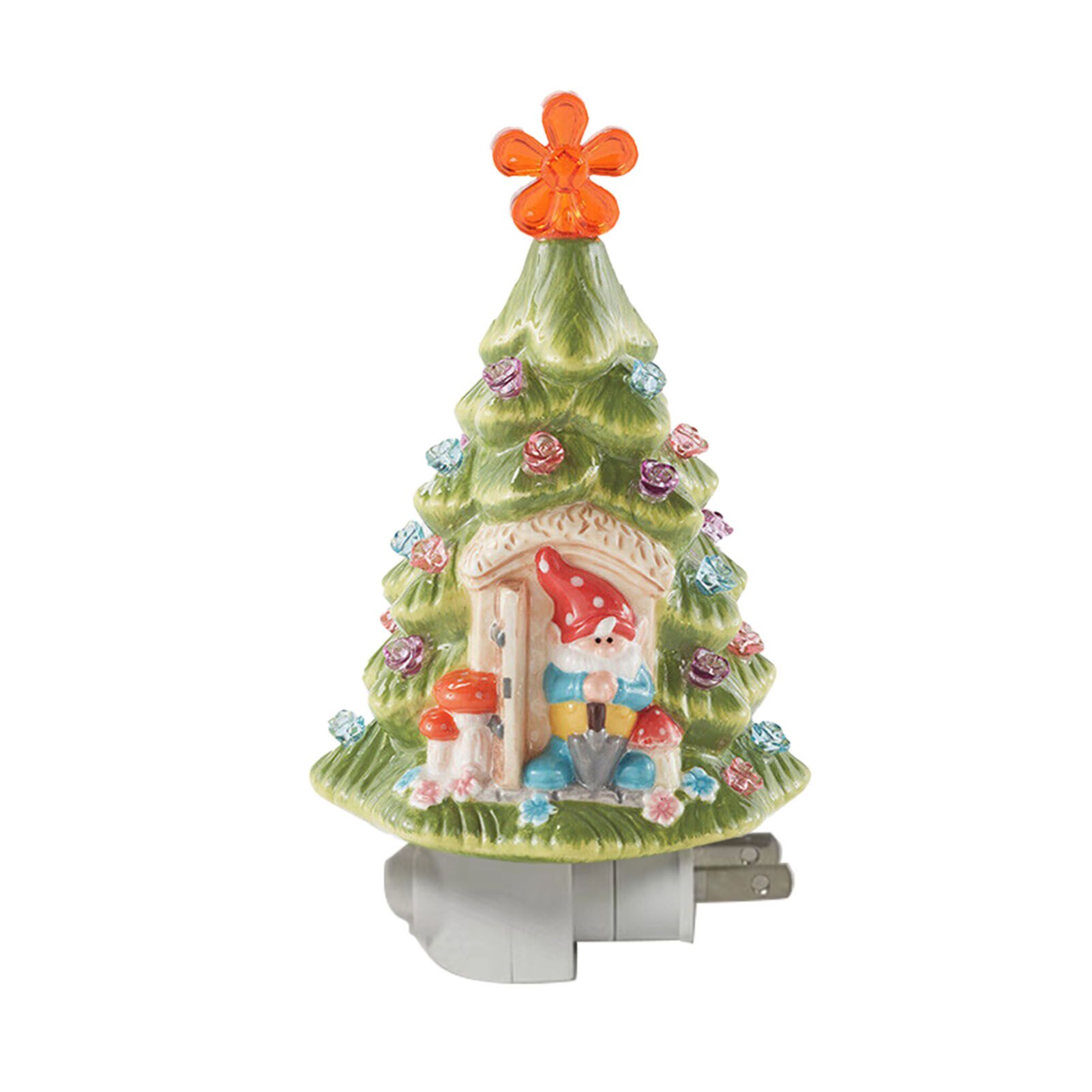 Xmas Tree Night Light LED Retro On Off Switch Multicolor Bulbs Plug In view 3