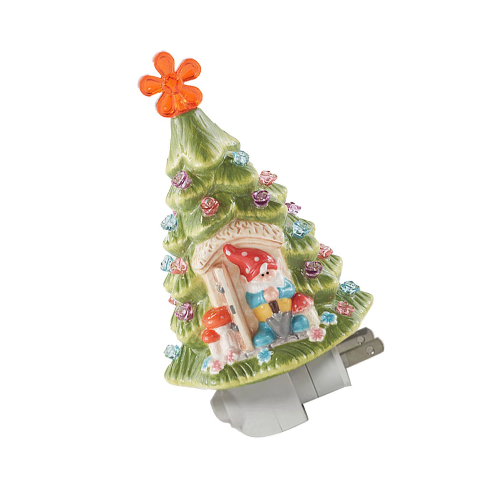 Xmas Tree Night Light LED Retro On Off Switch Multicolor Bulbs Plug In view 4