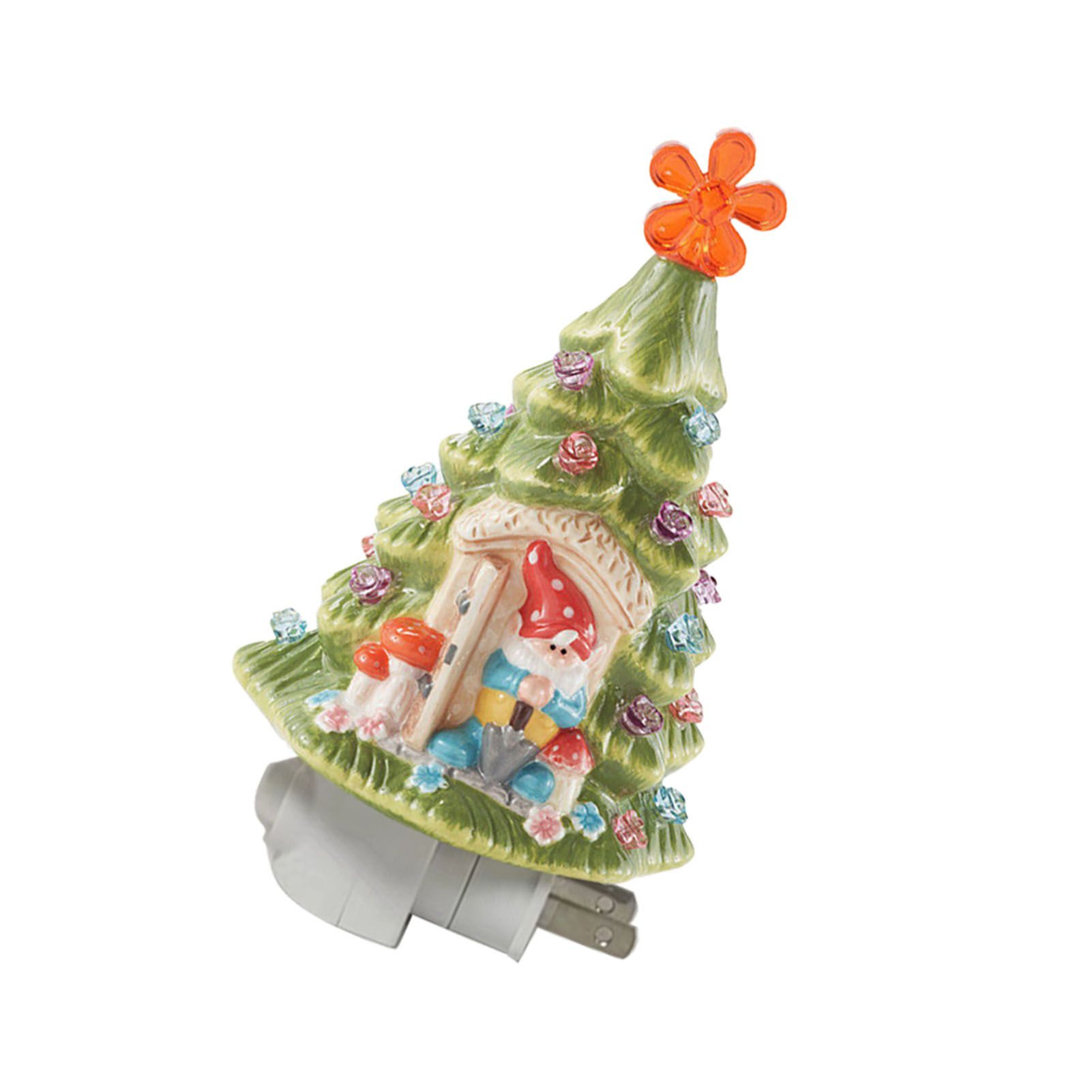 Xmas Tree Night Light LED Retro On Off Switch Multicolor Bulbs Plug In view 6