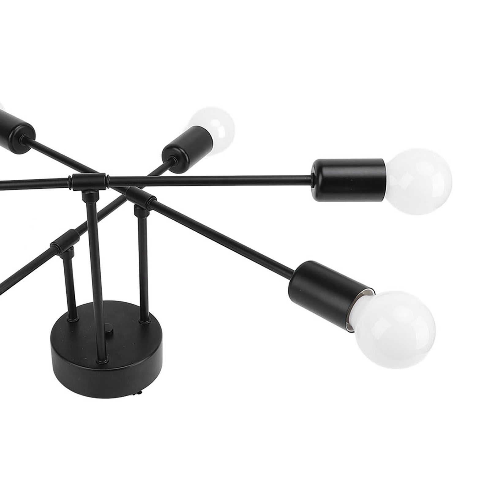LED Flush Mount Ceiling Light Fixture Iron Art Modern 6 Light E26 Bulbs view 9