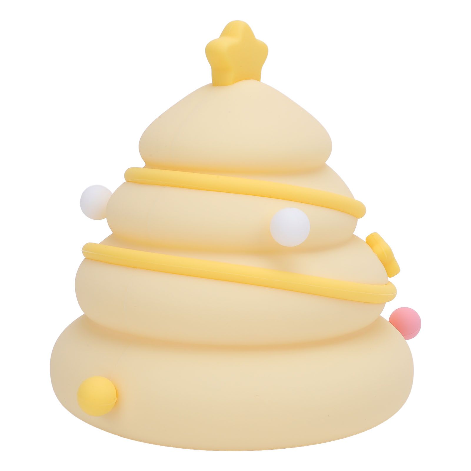 Xmas Tree Night Light Decor Silicone Cute Nursery Nightlight 3 Level Dimmable view 11