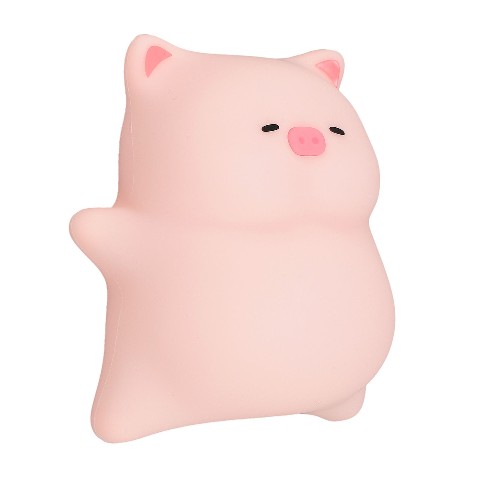 Piggy Night Light for Kids Silicone 3000K LED Dimmable Rechargeable Bedside view 4