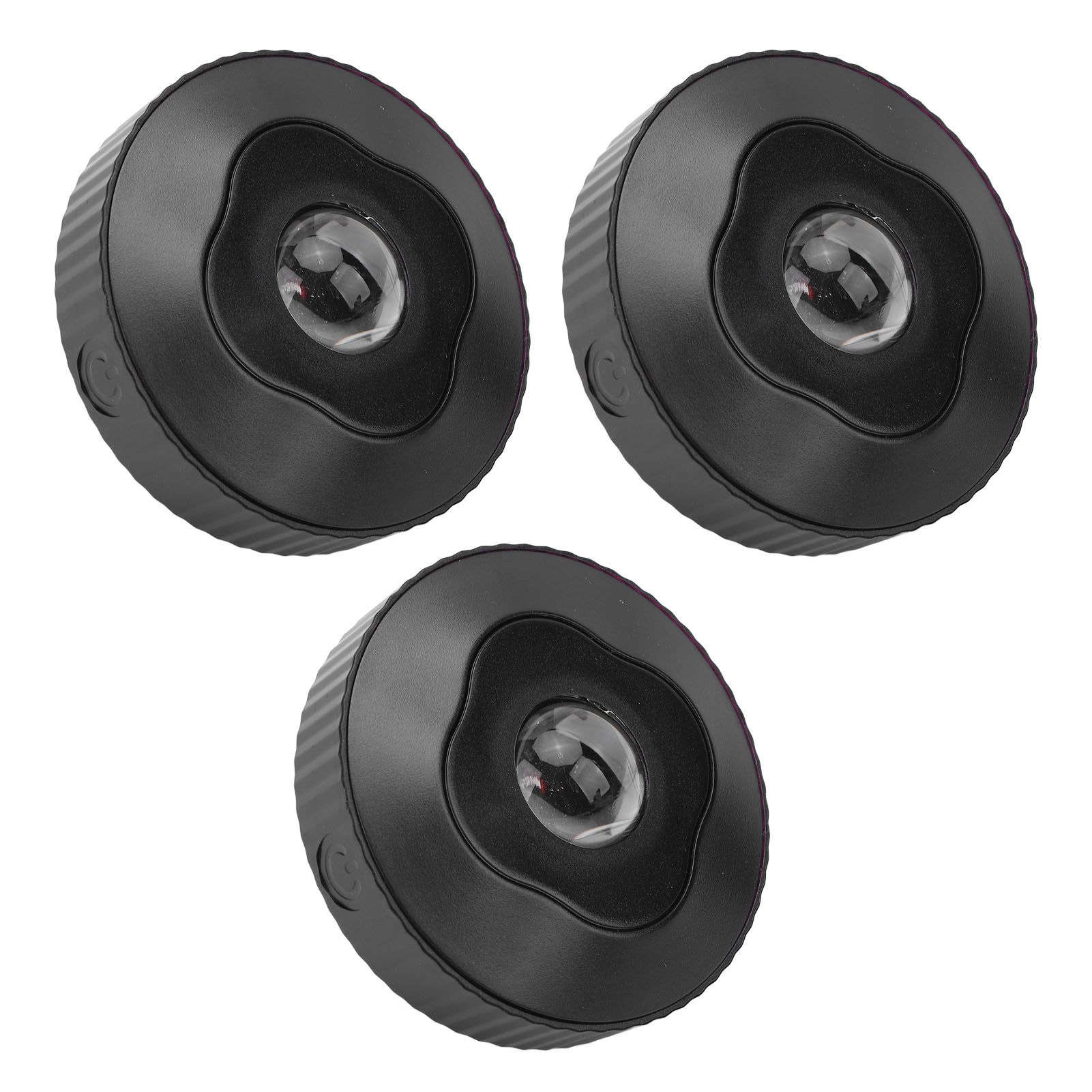 3PCS RGB Colorful Puck Light Battery Operated USB Rechargeable Under Cabinet