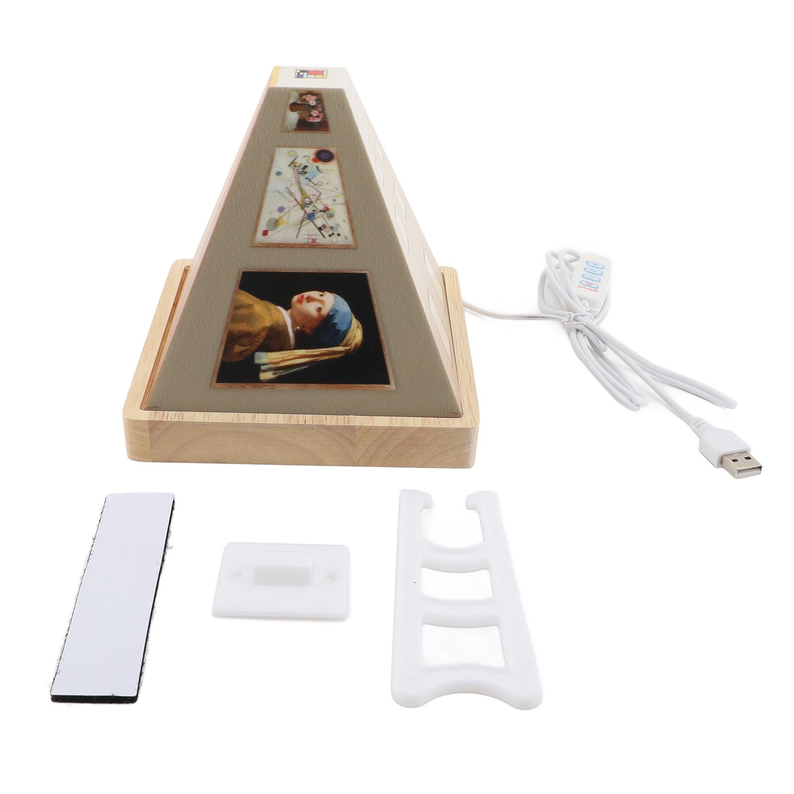 3D Naked Eye Visual Night Light USB Powered 3 Lighting Effects Optical view 7