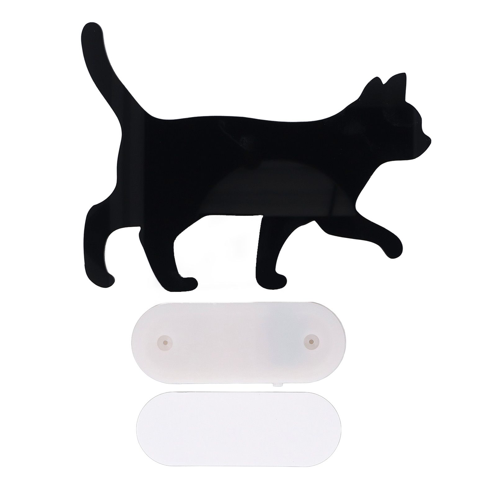 Cat Night Light Voice Activated Black Cat Silhouette Lamp Wall Decor Battery view 3