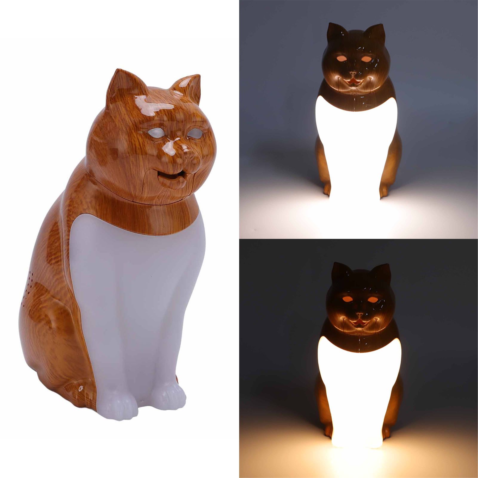 Cat Table Lamp USB Charging Sound Effect Stepless Dimming 3 Color Temperature view 12