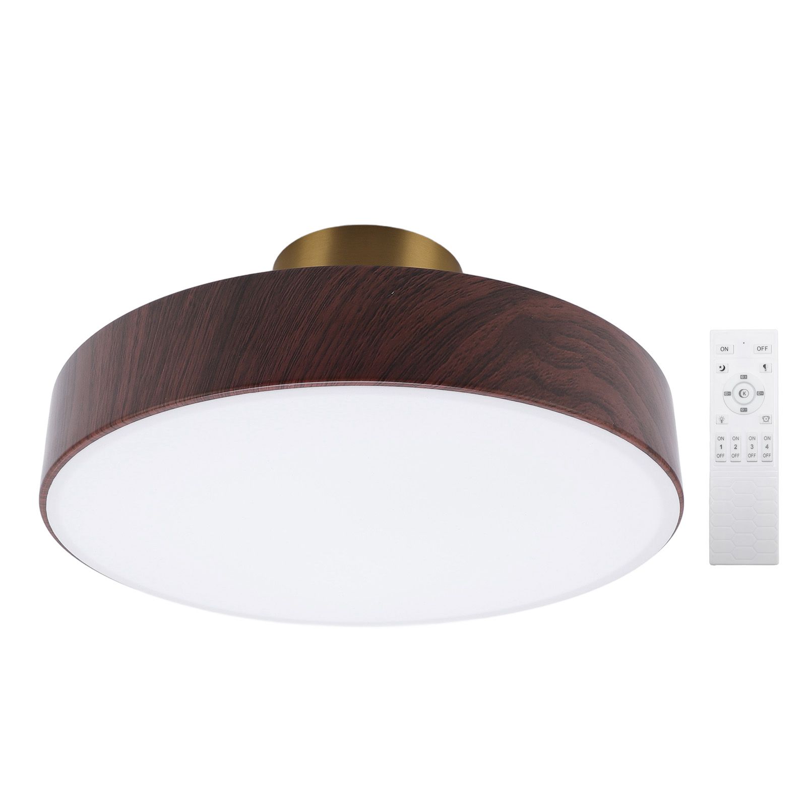 Modern LED Ceiling Light Minimalist Round Ceiling Lamp Fixture with Remote 3 view 3