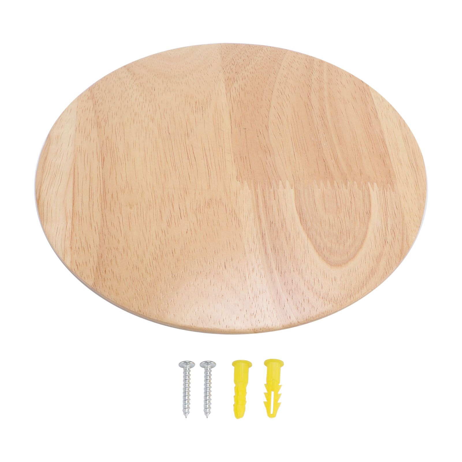 Wood Wall Sconce Hardwired Warm Light Round Indoor LED Wall Lamp for Living view 3