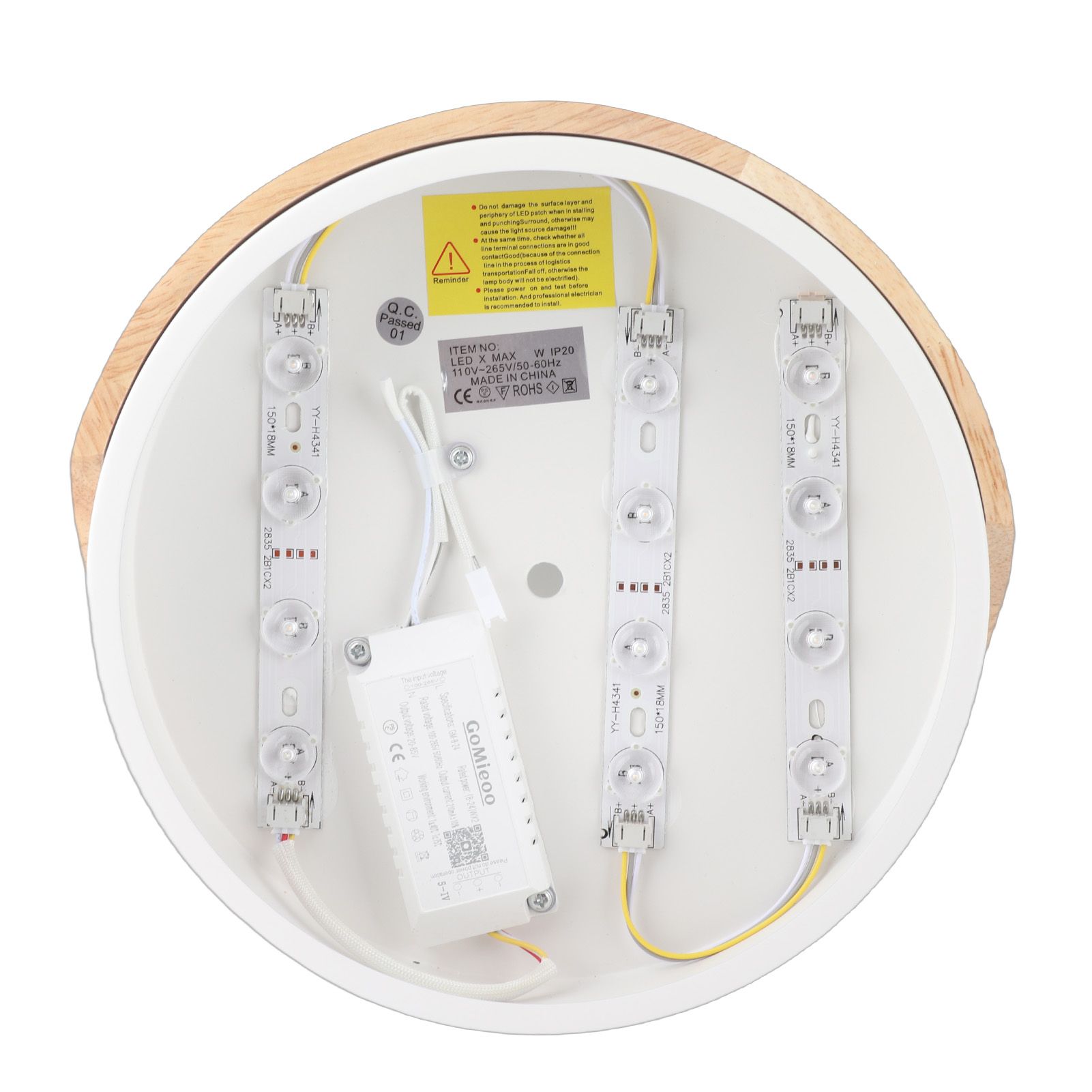 Flush Mount Ceiling Light APP Remote Control Dimmable 3 Color Temperature LED view 7