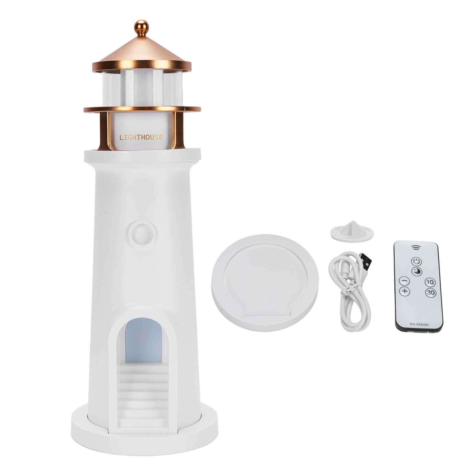 Lighthouse Night Lamp Multifunctional Exquisite Decorative Moonlight view 2