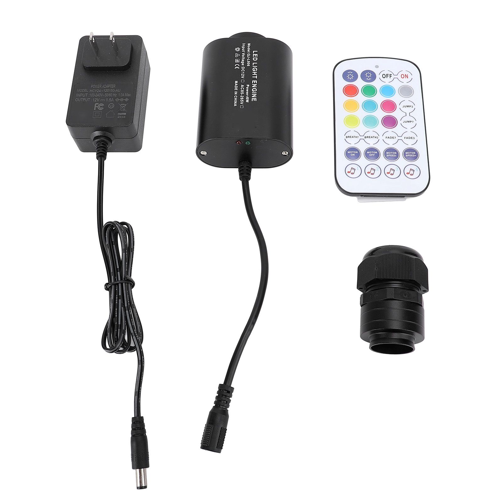 6W Fiber Optic Light RGBW Light Source Sound Control Miniature Bluetooth view 3