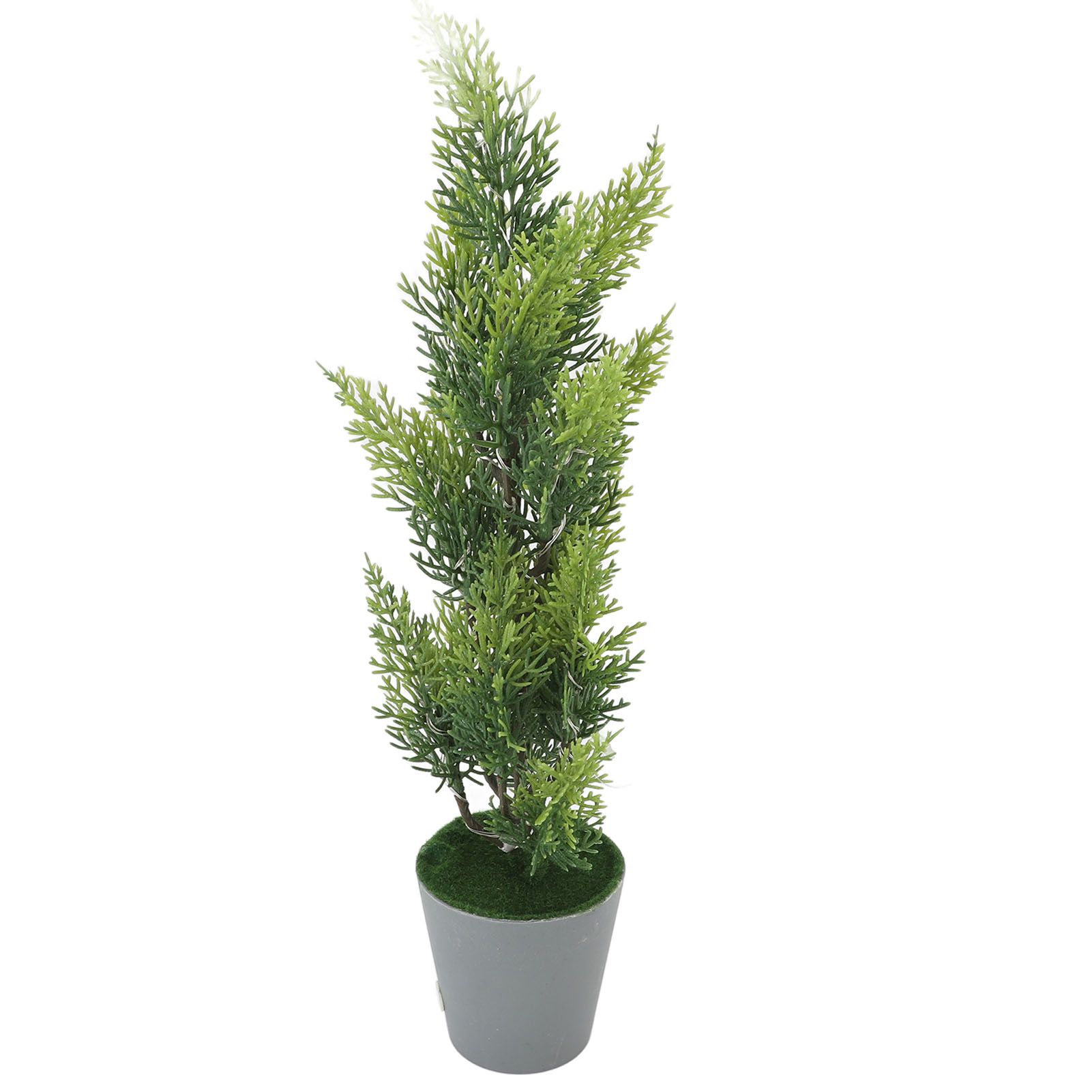 Lighted Cypress Tree Decor USB Powered LED Mini Light Up Table Centerpiece view 4