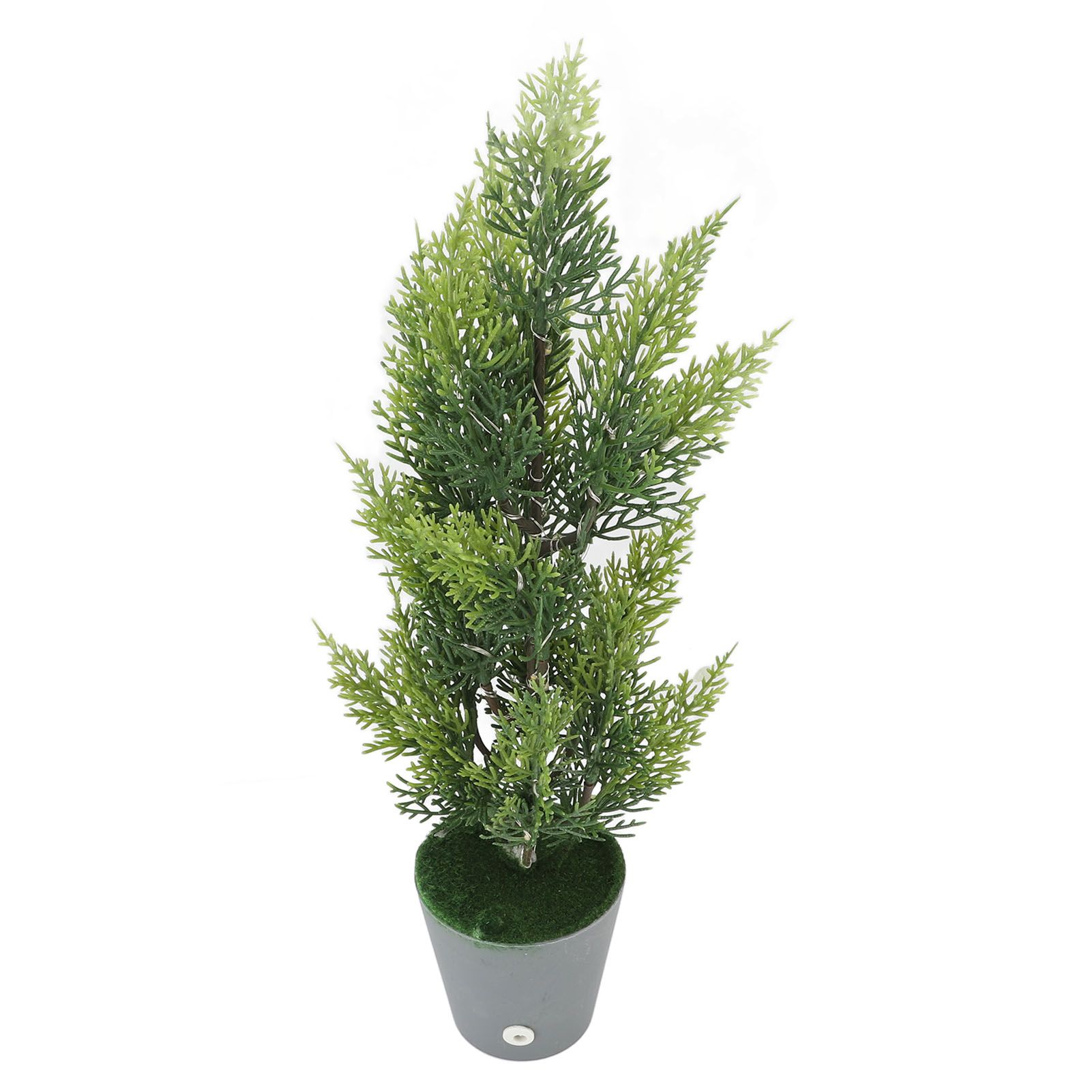 Lighted Cypress Tree Decor USB Powered LED Mini Light Up Table Centerpiece view 8