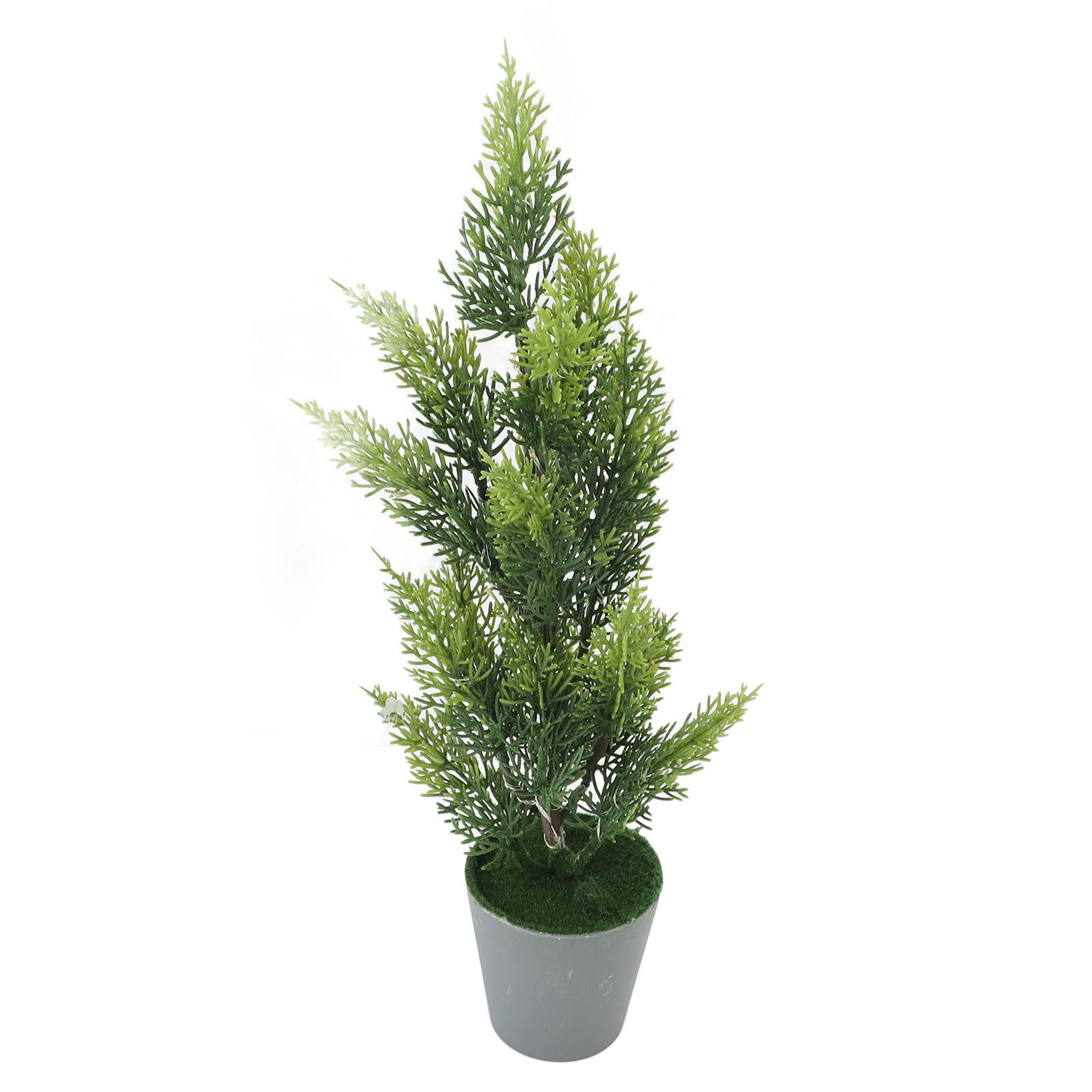 Lighted Cypress Tree Decor USB Powered LED Mini Light Up Table Centerpiece view 12