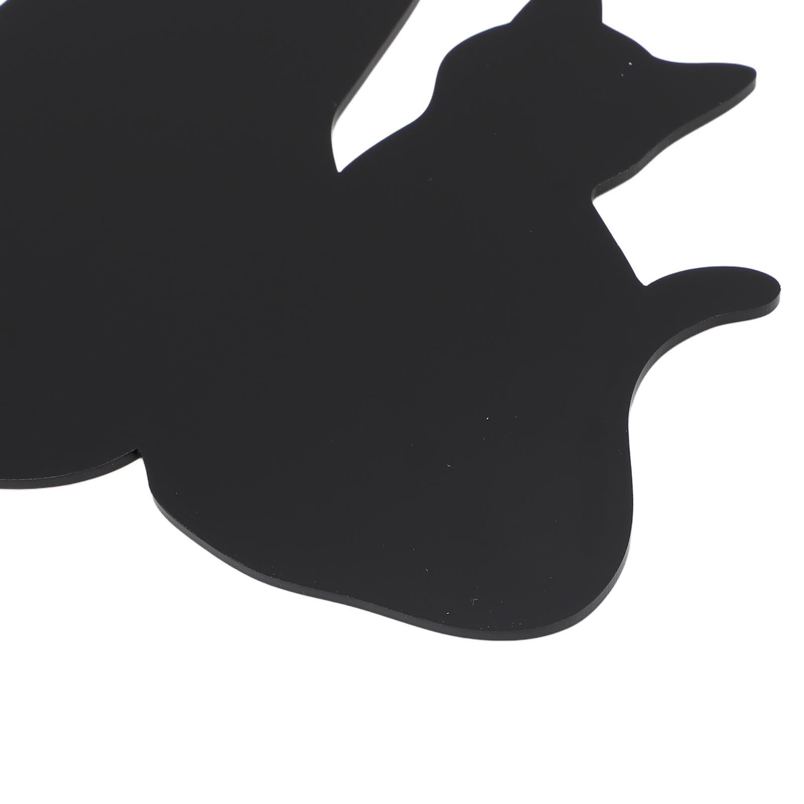 Cat Night Light LED Light Sensing Sound Activated Black Cat Silhouette Lamp view 5