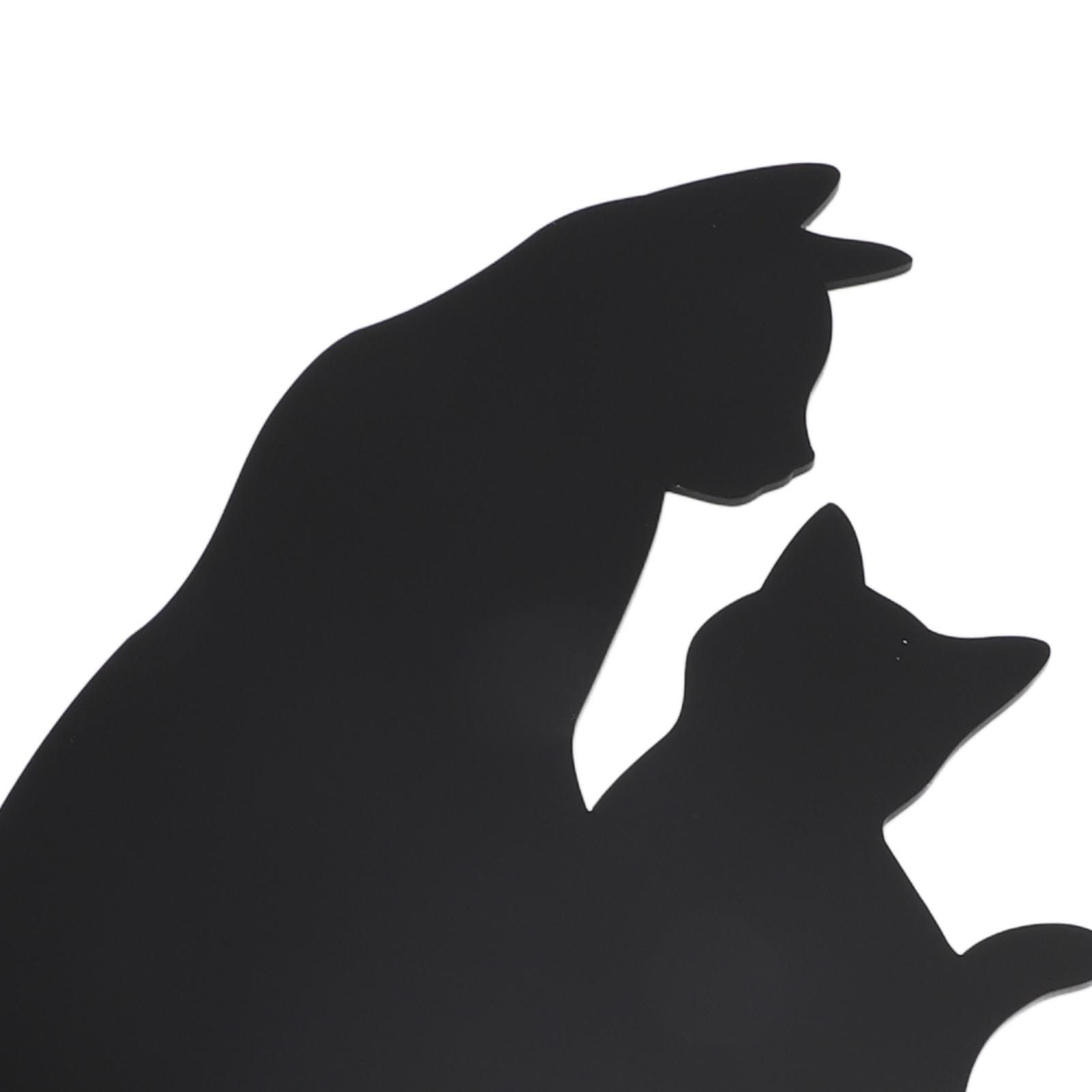 Cat Night Light LED Light Sensing Sound Activated Black Cat Silhouette Lamp view 7