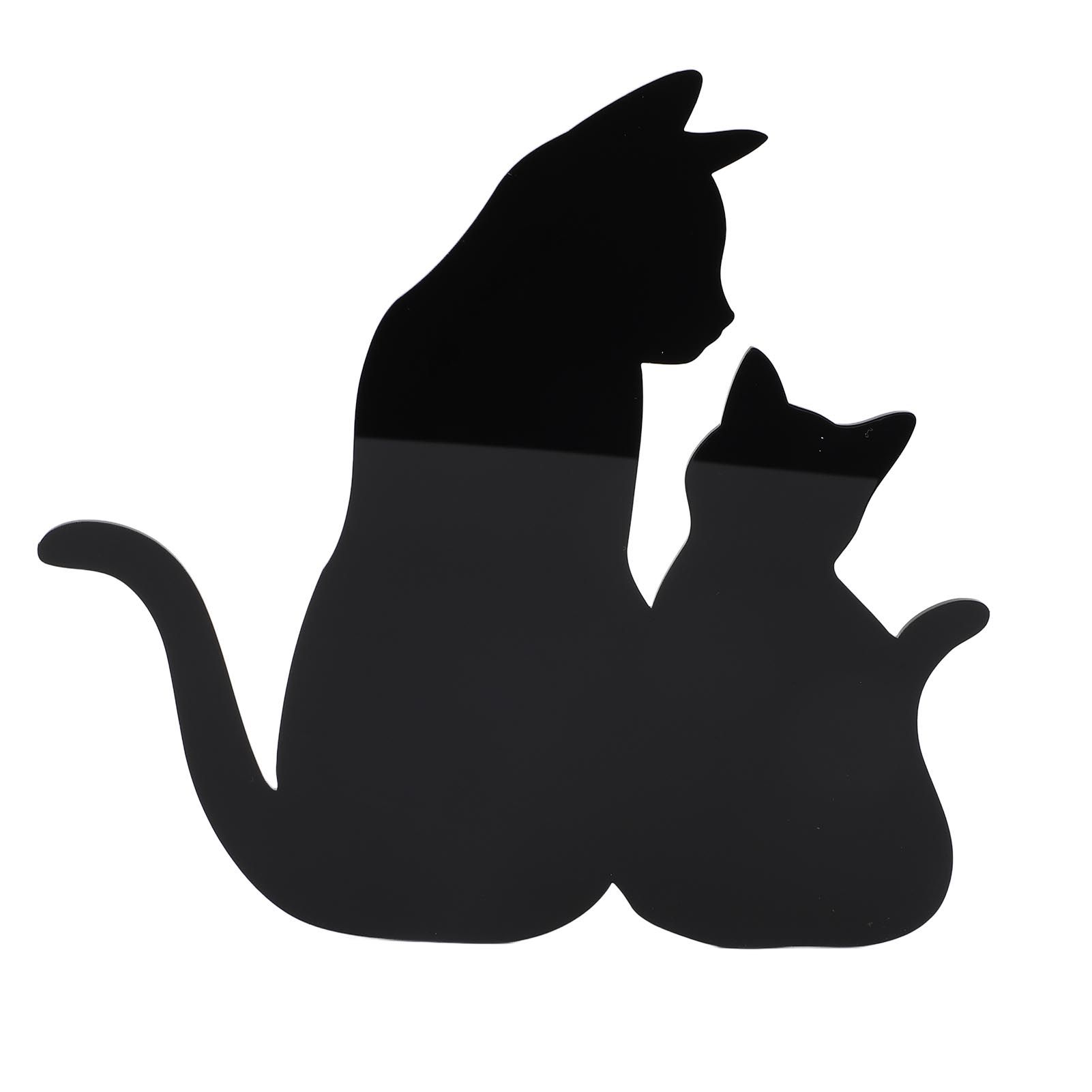 Cat Night Light LED Light Sensing Sound Activated Black Cat Silhouette Lamp view 8