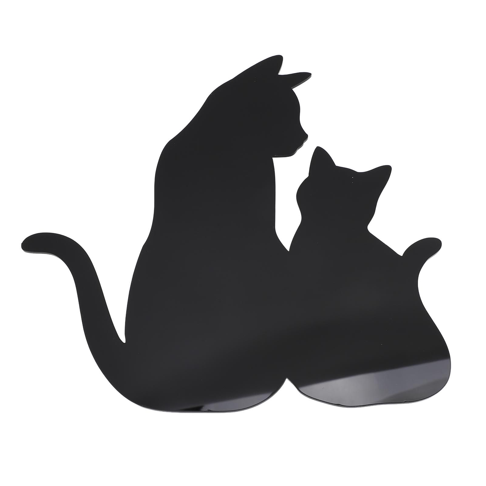 Cat Night Light LED Light Sensing Sound Activated Black Cat Silhouette Lamp view 11