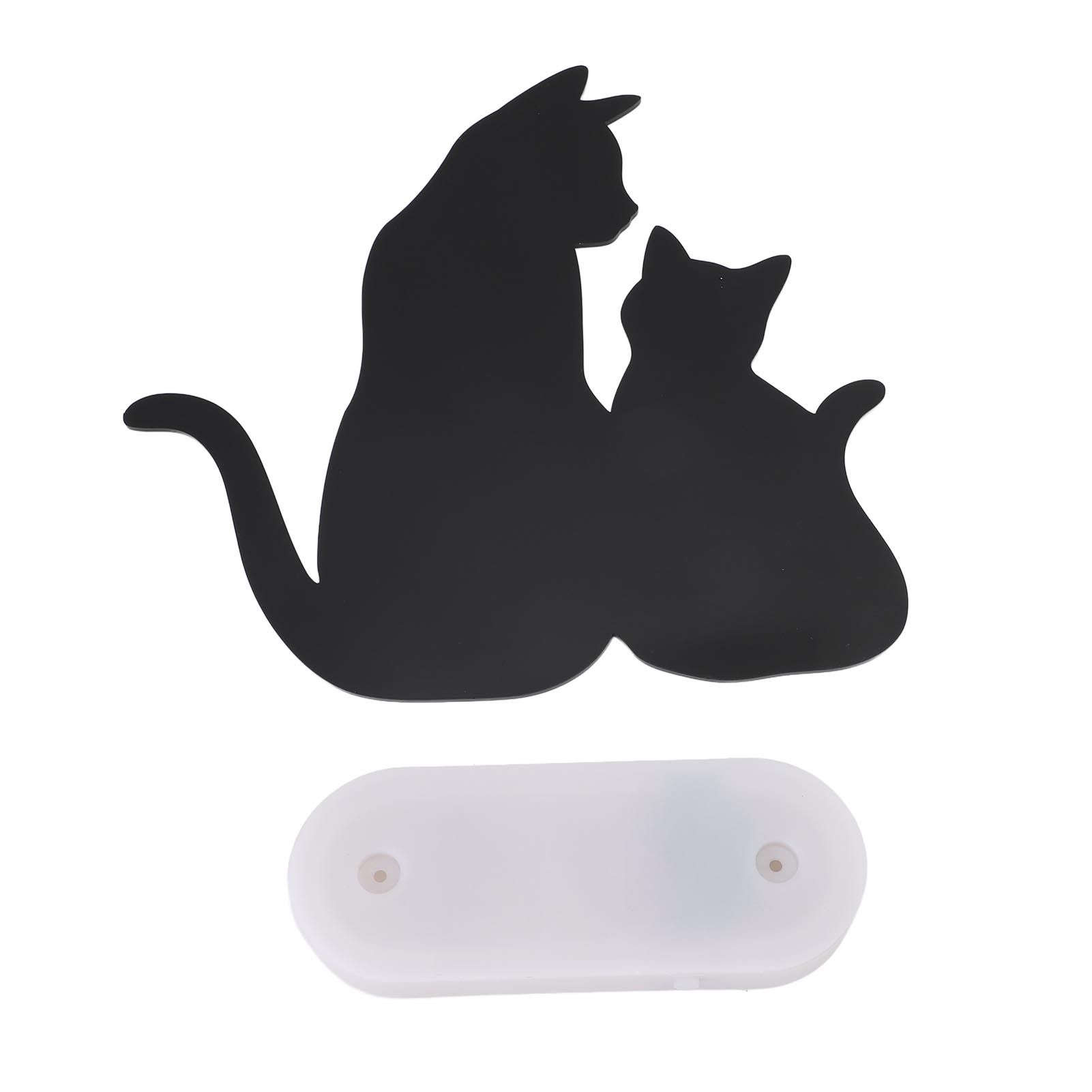 Cat Night Light LED Light Sensing Sound Activated Black Cat Silhouette Lamp view 12