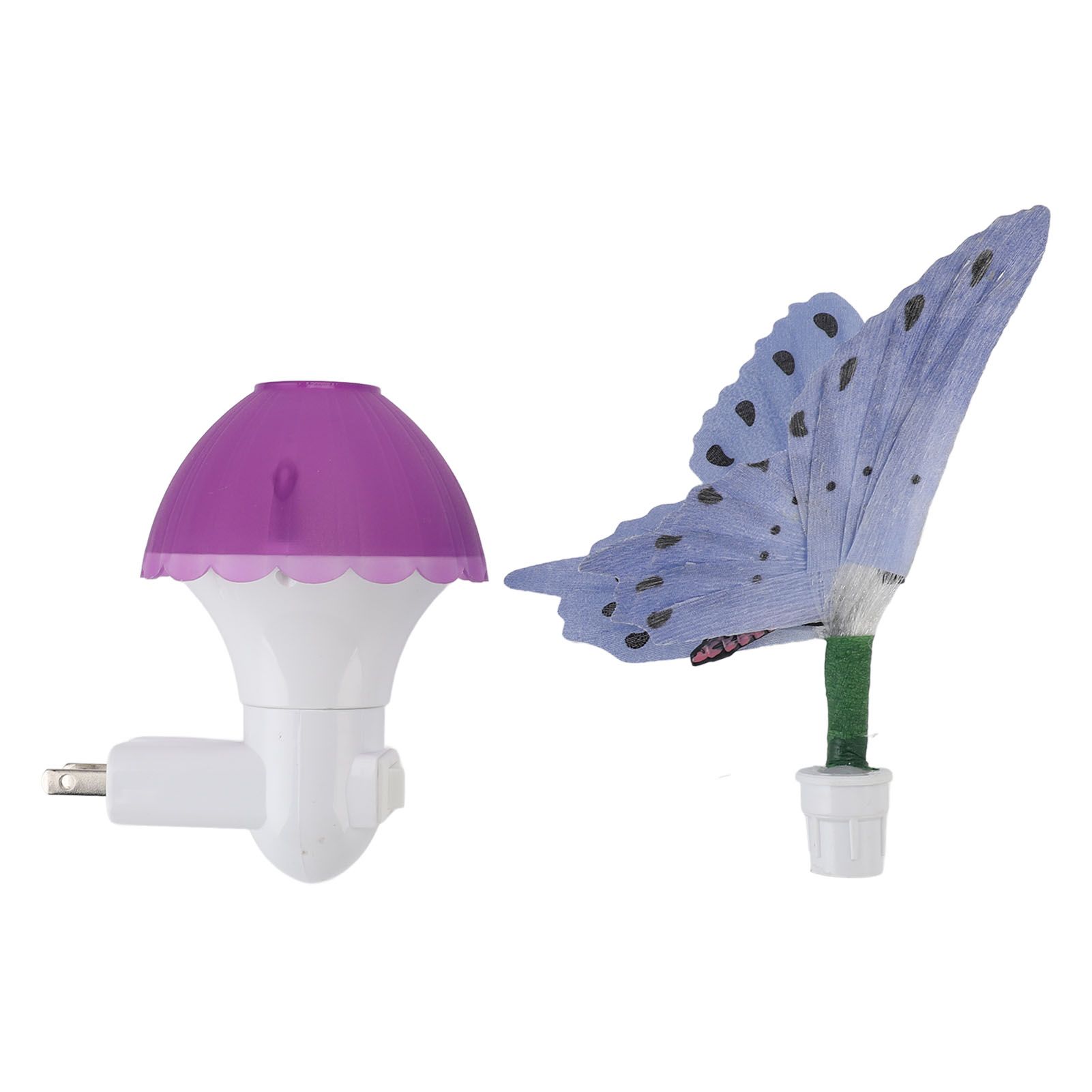 Plug in Night Light Colorful LED Butterflies Plug in Night Lamp with Dusk to view 3