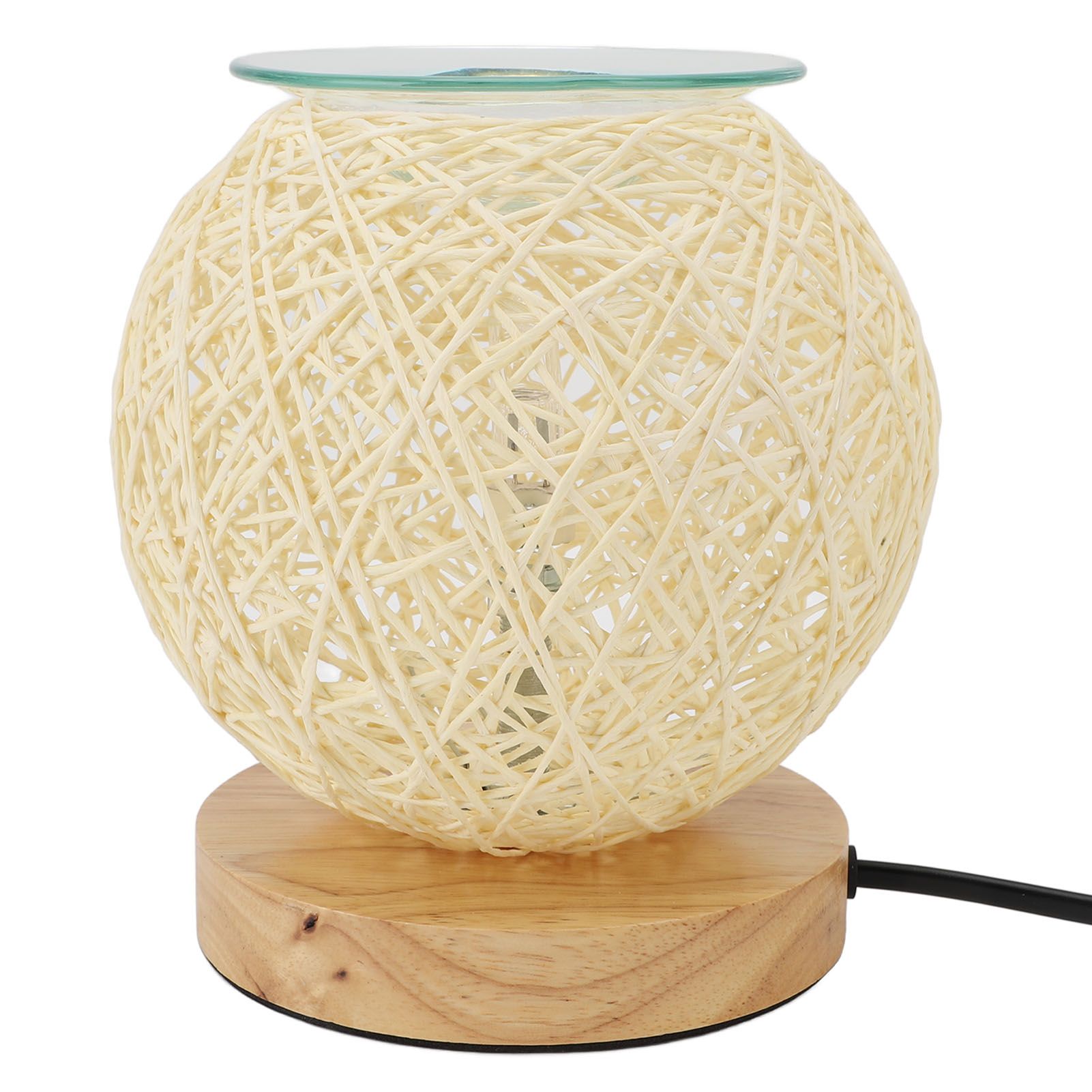 Adjustable Rattan Table Lamp Dimmable Woven Aromatherapy Lamp Night Light for view 6