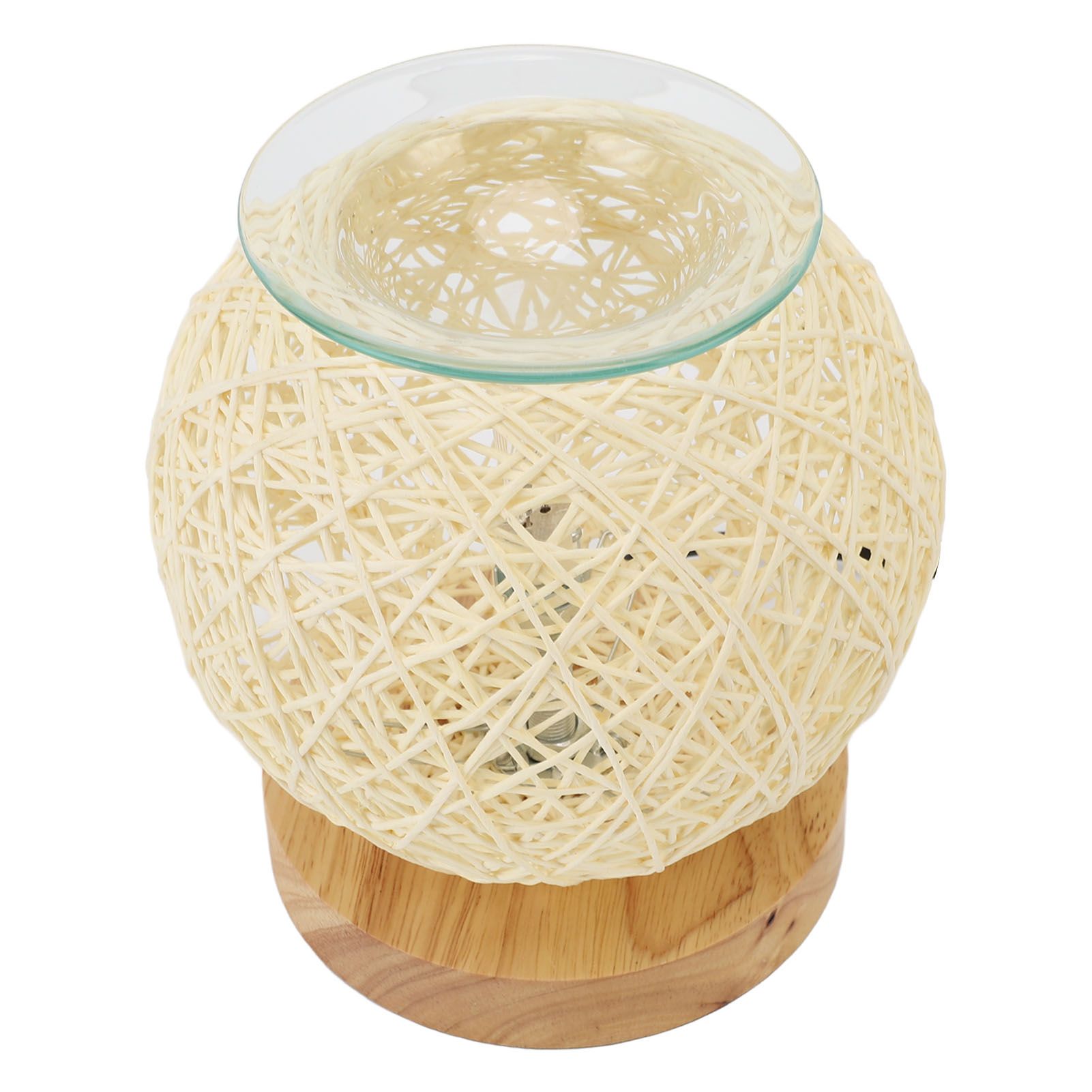 Adjustable Rattan Table Lamp Dimmable Woven Aromatherapy Lamp Night Light for view 8