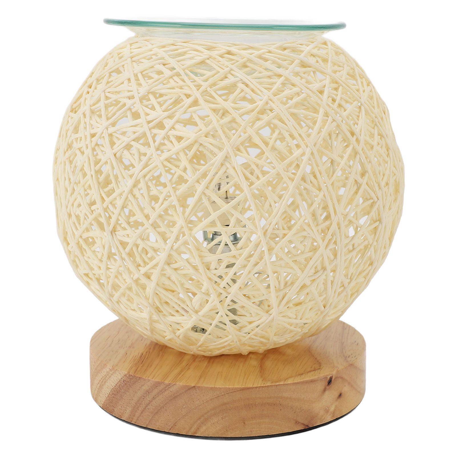Adjustable Rattan Table Lamp Dimmable Woven Aromatherapy Lamp Night Light for view 10