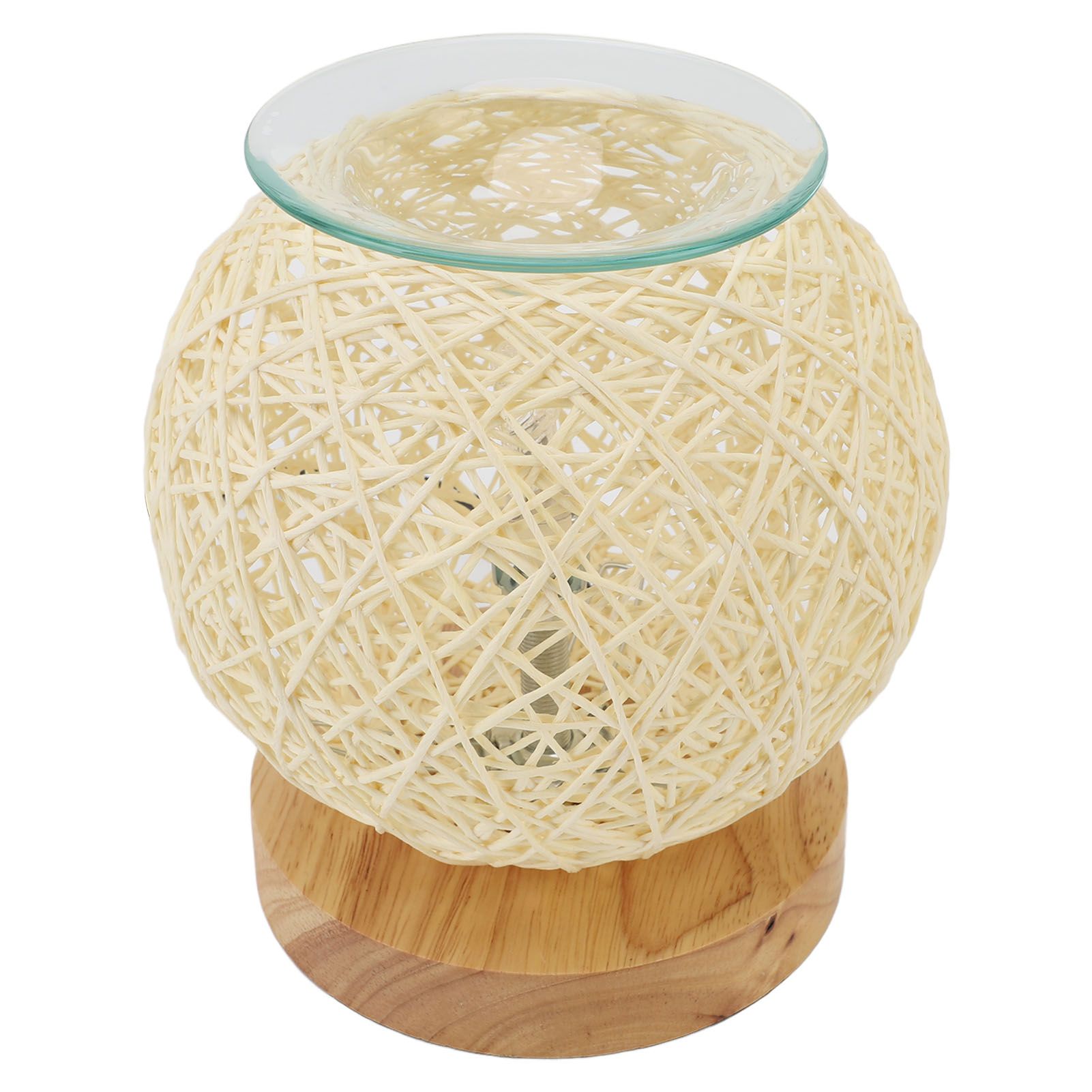 Adjustable Rattan Table Lamp Dimmable Woven Aromatherapy Lamp Night Light for view 12