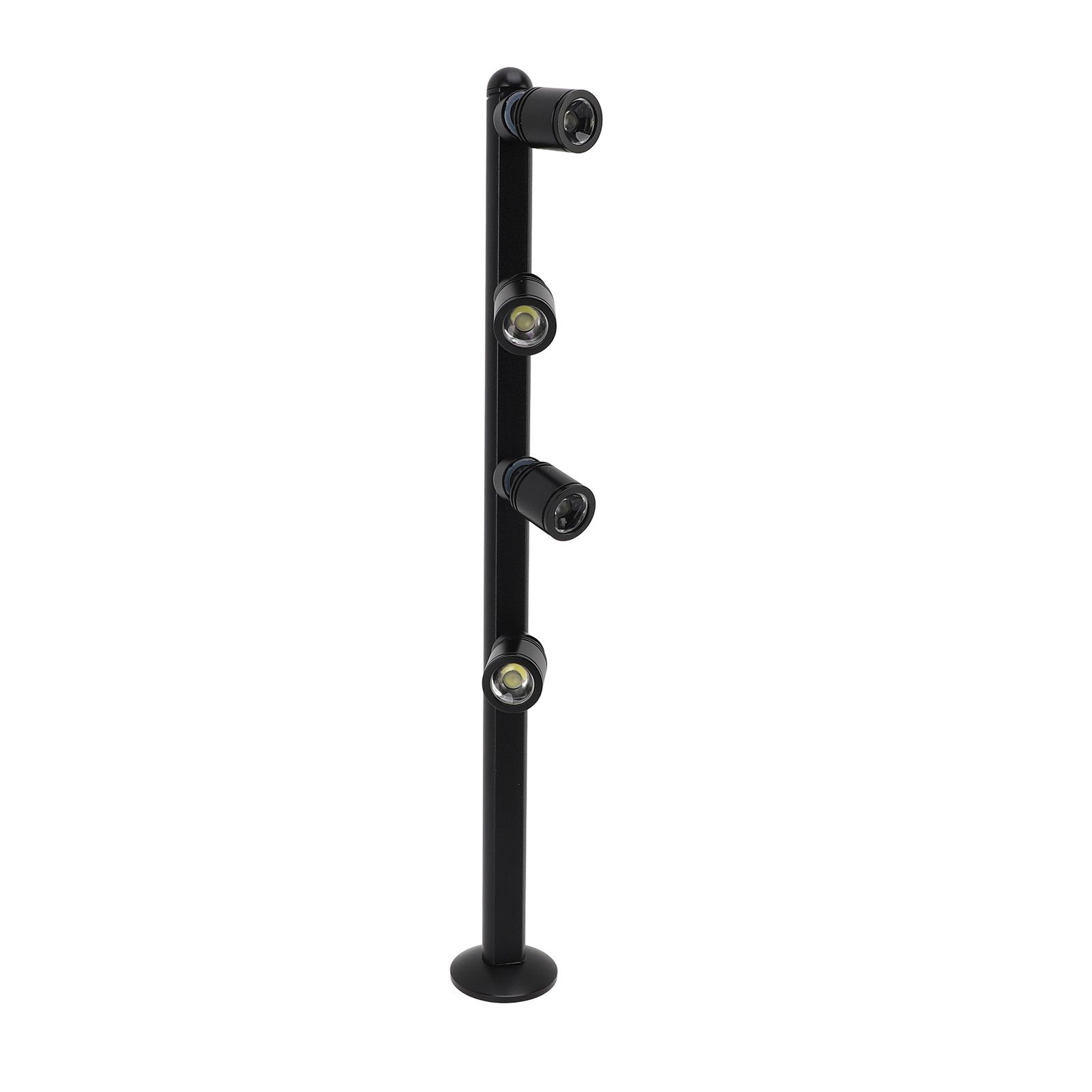LED Cabinet Spotlight Aluminum 4 Heads Adjustable Eye Care Standing Jewelry