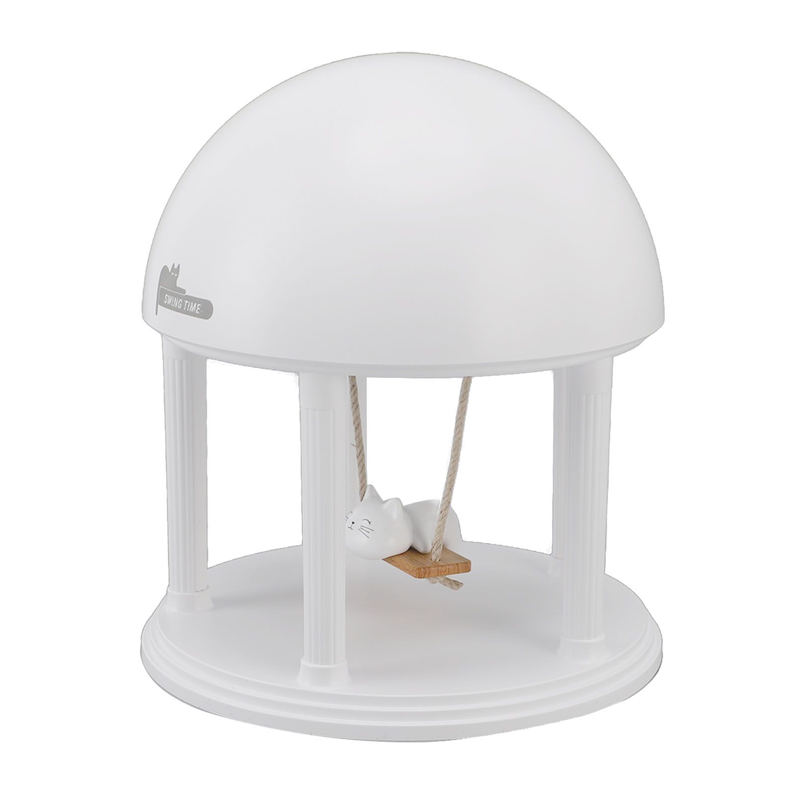 Night Light Speaker with Projector Cute Cat Swing Stepless Dimmable USB view 8