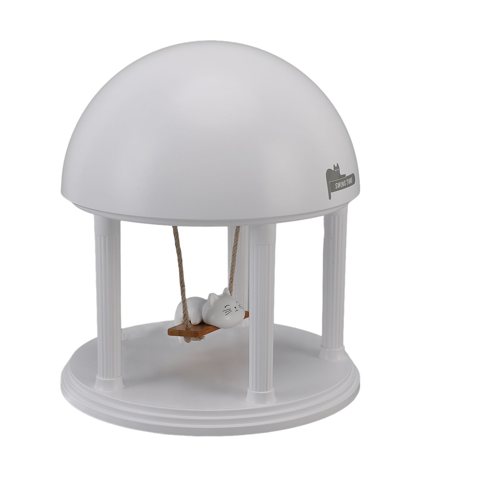 Night Light Speaker with Projector Cute Cat Swing Stepless Dimmable USB view 10