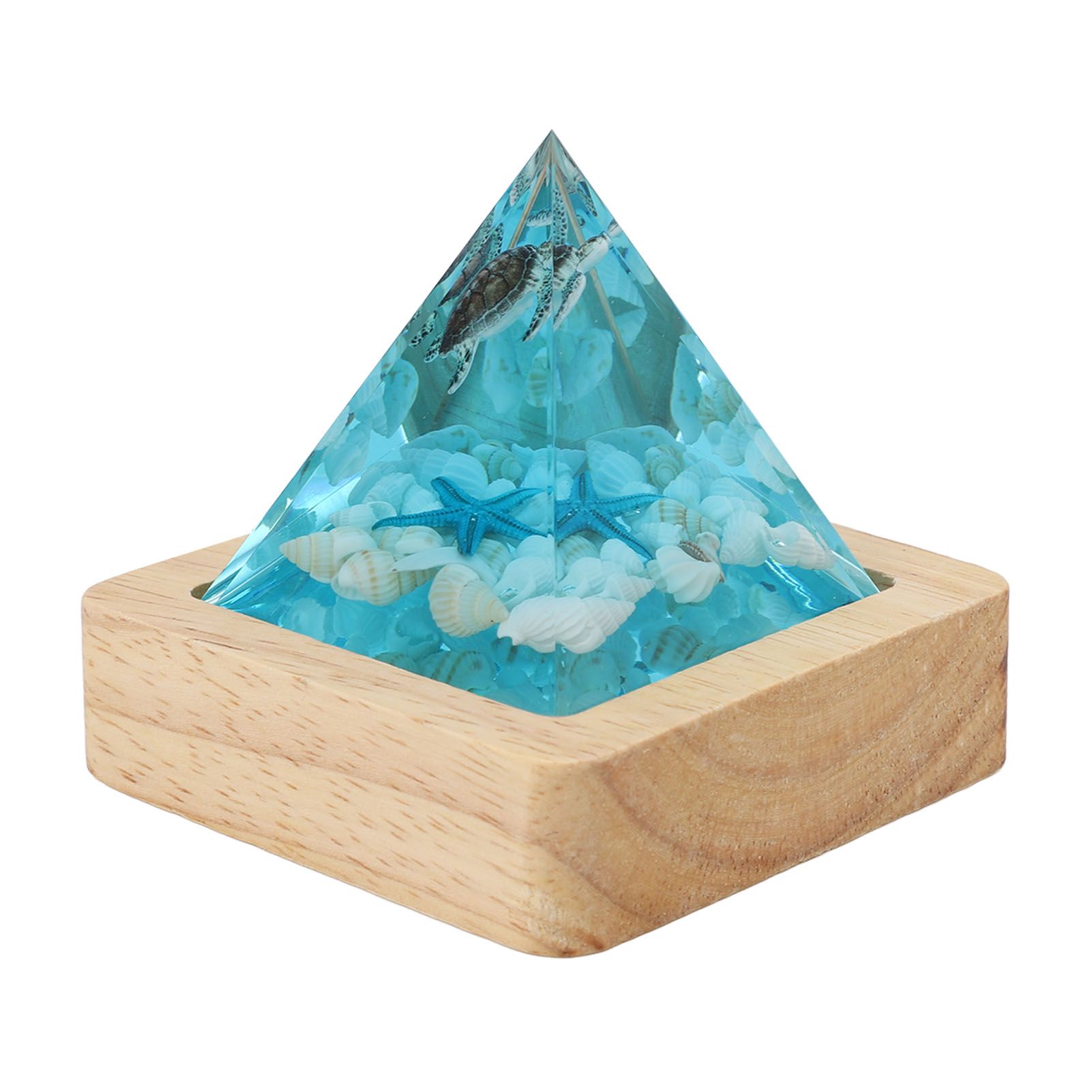 Ocean Landscape Night Light Marine Resin Ornament Table Lamp for Desk view 4