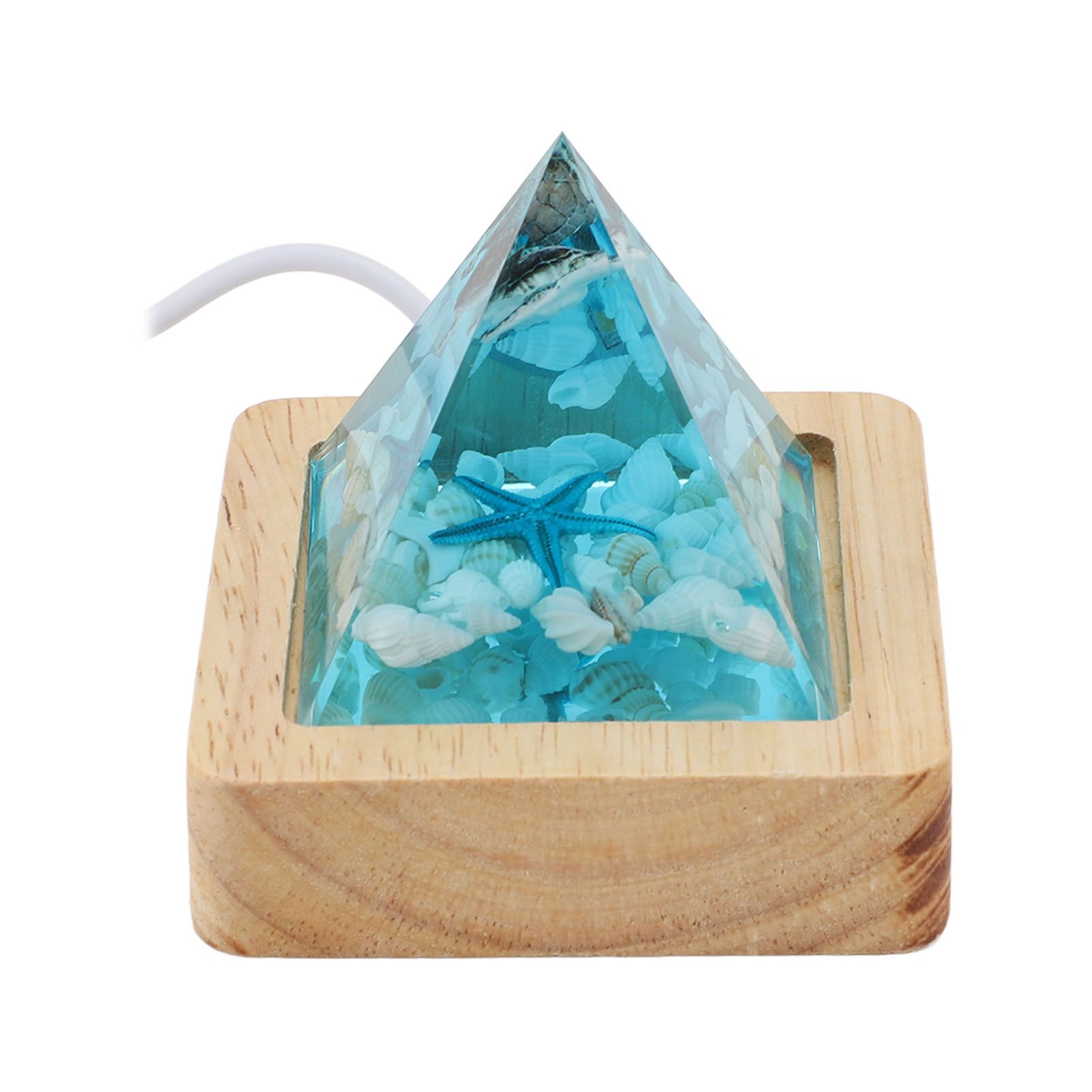 Ocean Landscape Night Light Marine Resin Ornament Table Lamp for Desk view 8