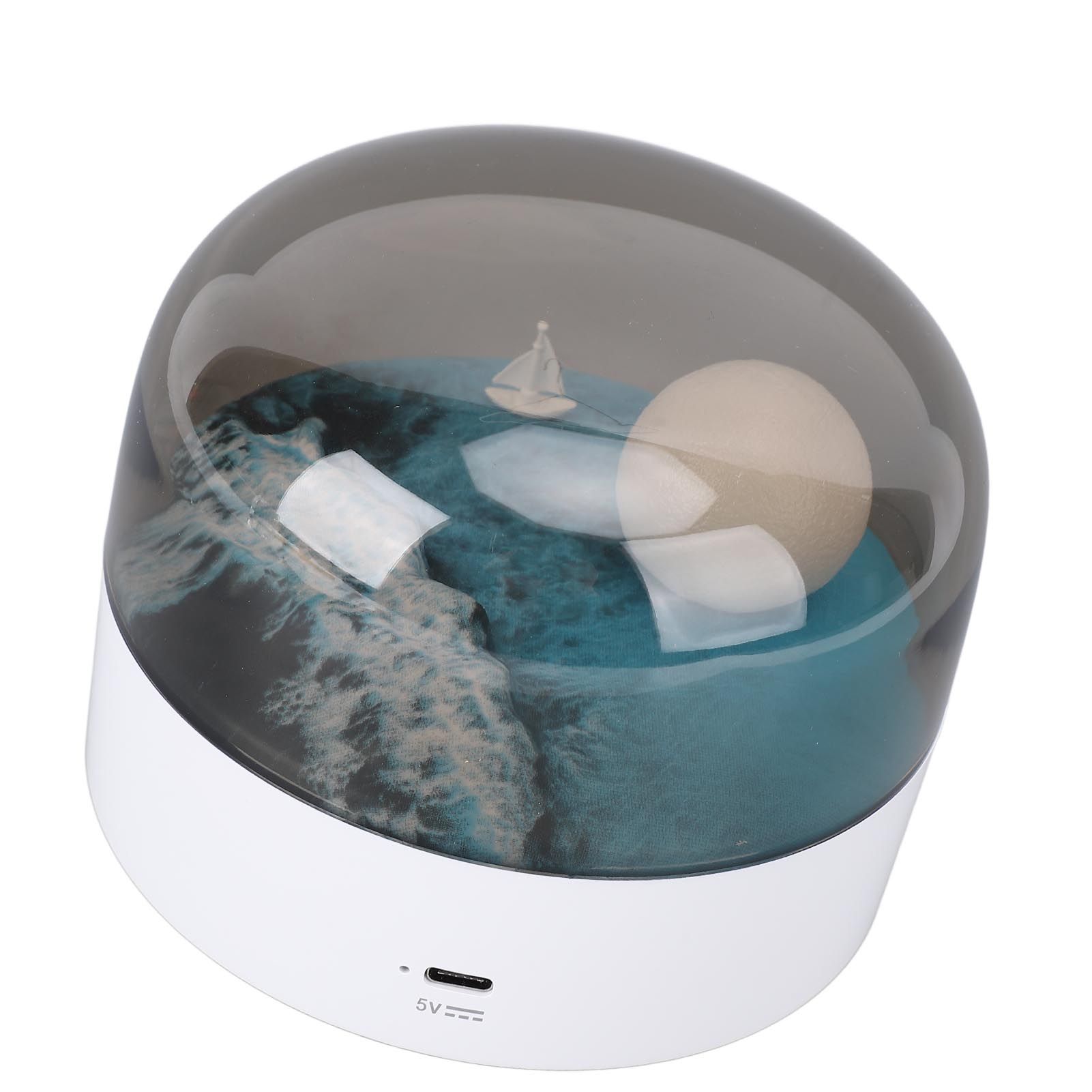 Moon Night Light with Dimming Function Rechargeable Touch Bedside Desk Lamp