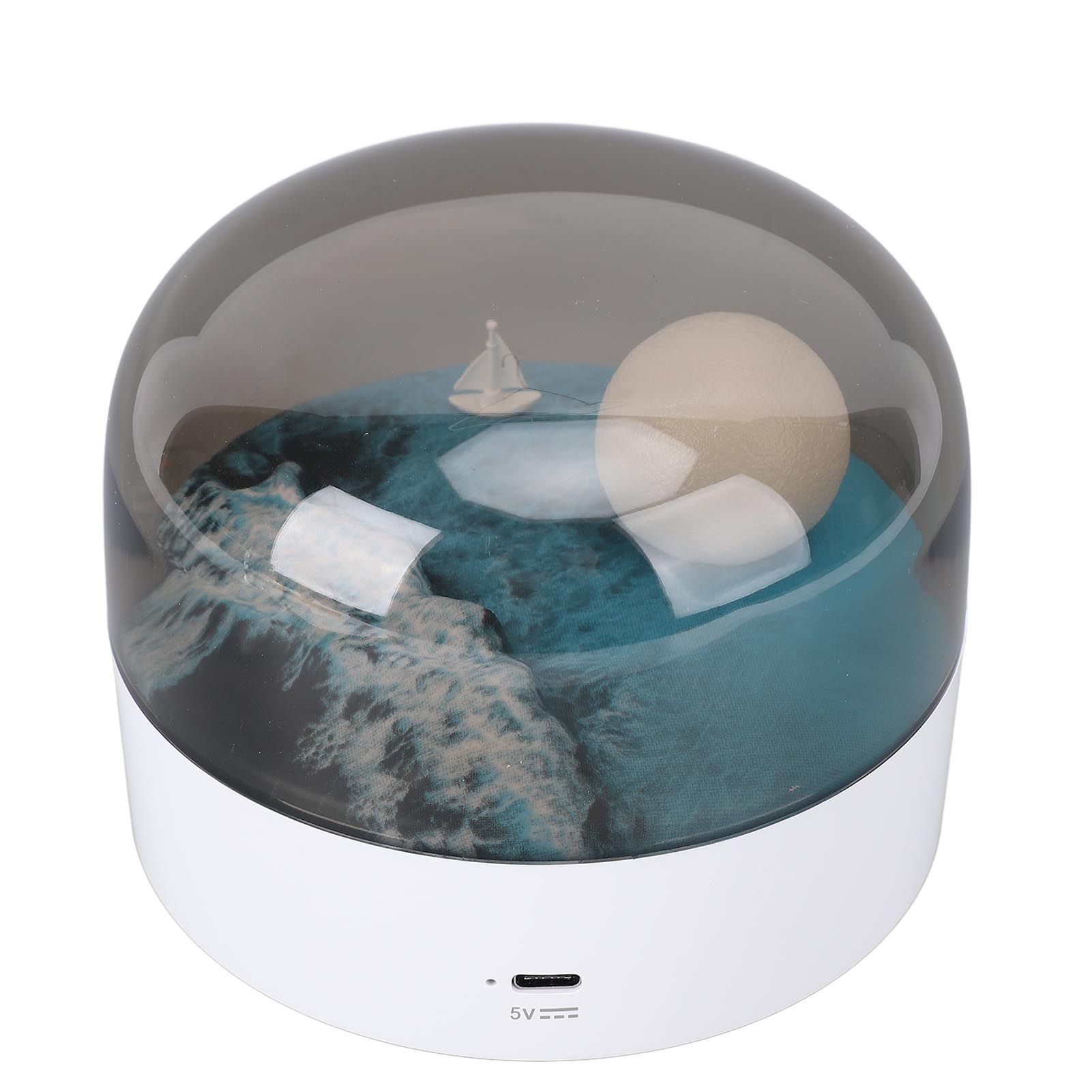 Moon Night Light with Dimming Function Rechargeable Touch Bedside Desk Lamp view 4