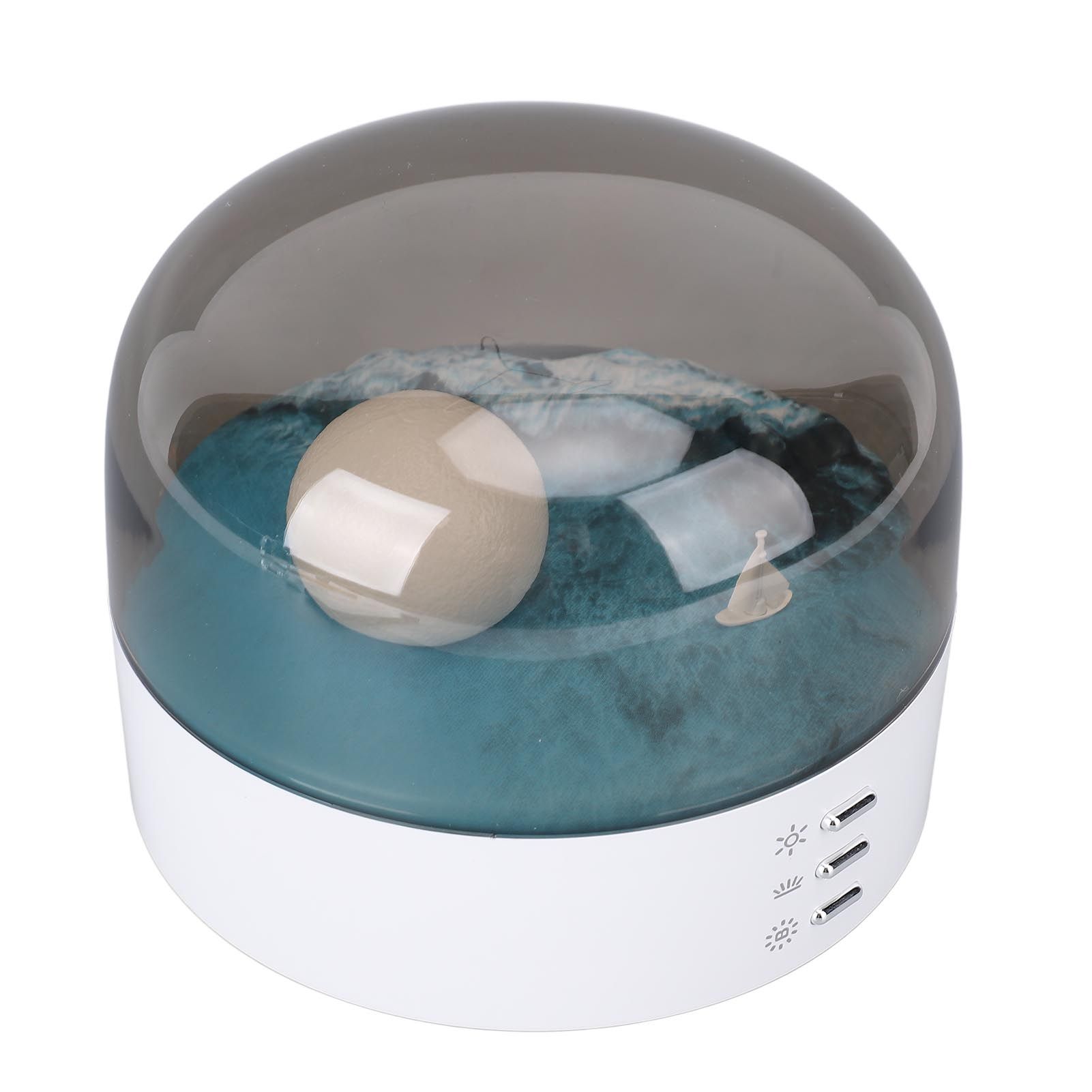 Moon Night Light with Dimming Function Rechargeable Touch Bedside Desk Lamp view 8