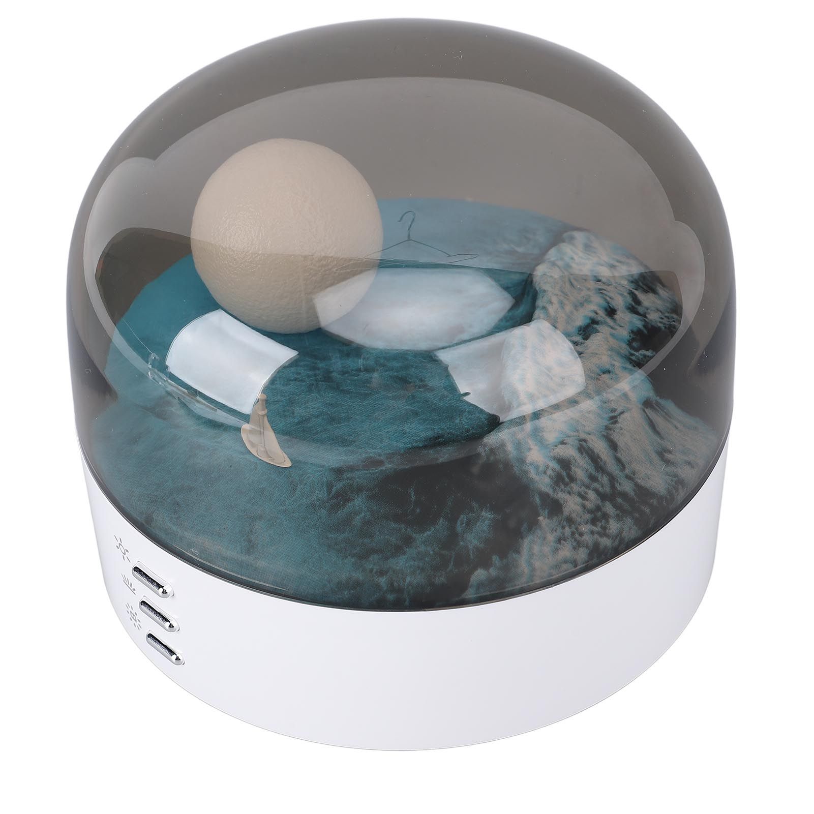 Moon Night Light with Dimming Function Rechargeable Touch Bedside Desk Lamp view 11