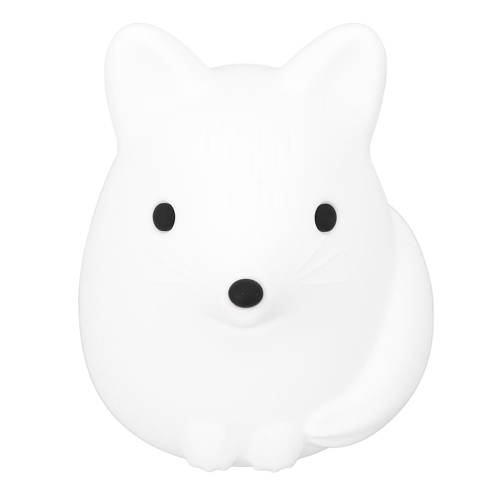 Cute Fox Night Light Silicone Tap Control USB Rechargeable Animal Nursery view 4
