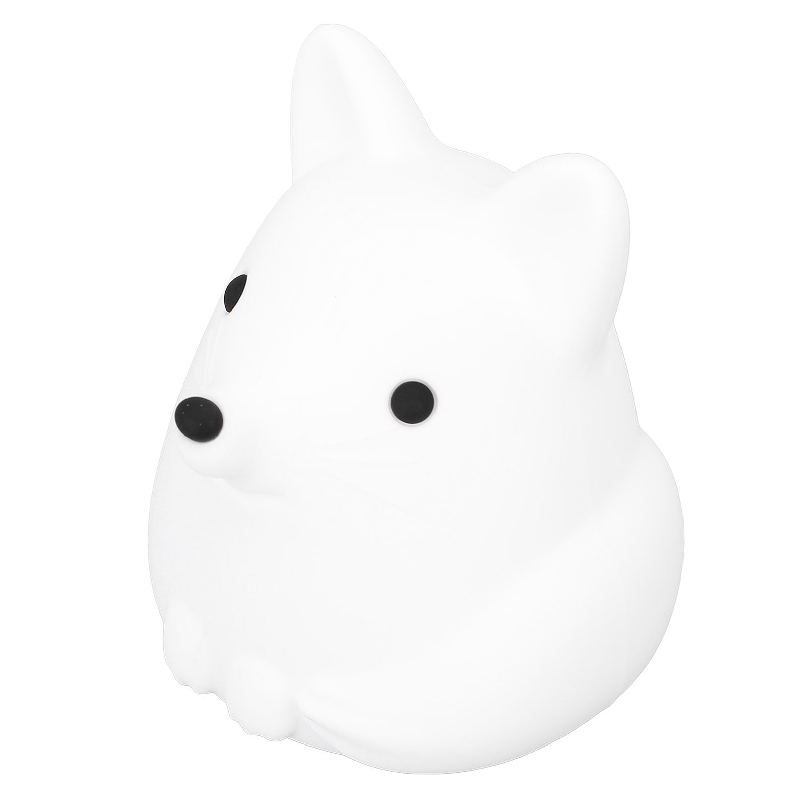 Cute Fox Night Light Silicone Tap Control USB Rechargeable Animal Nursery view 8