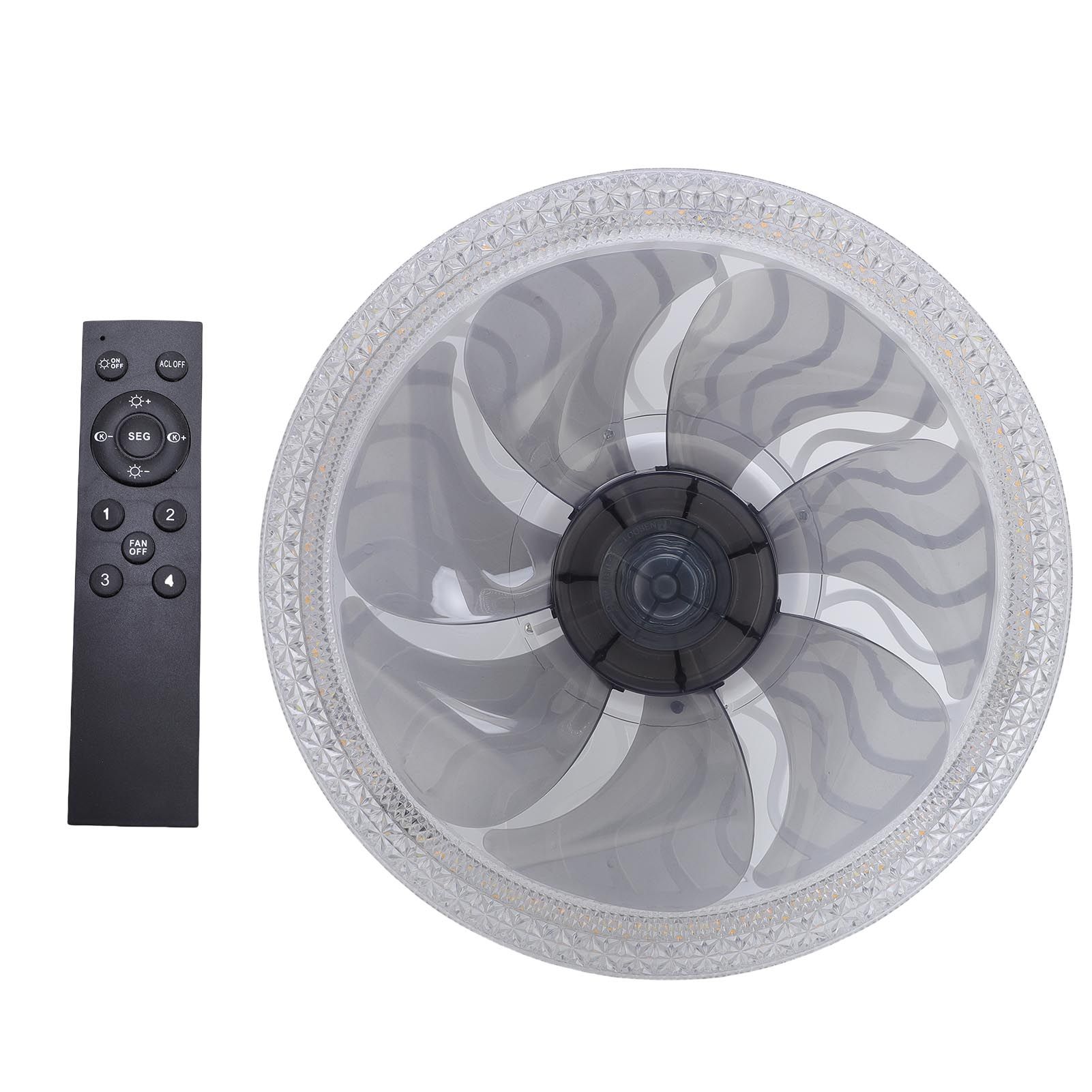 E26 E27 Ceiling Fan with Light Remote Flush Mount Socket Ceiling Fan Light view 3