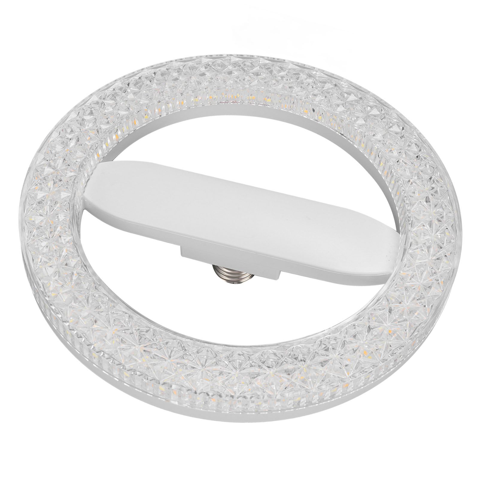 Circular Light Bulb E27 E26 24W 3 Color Temperature LED Crystal Round Energy