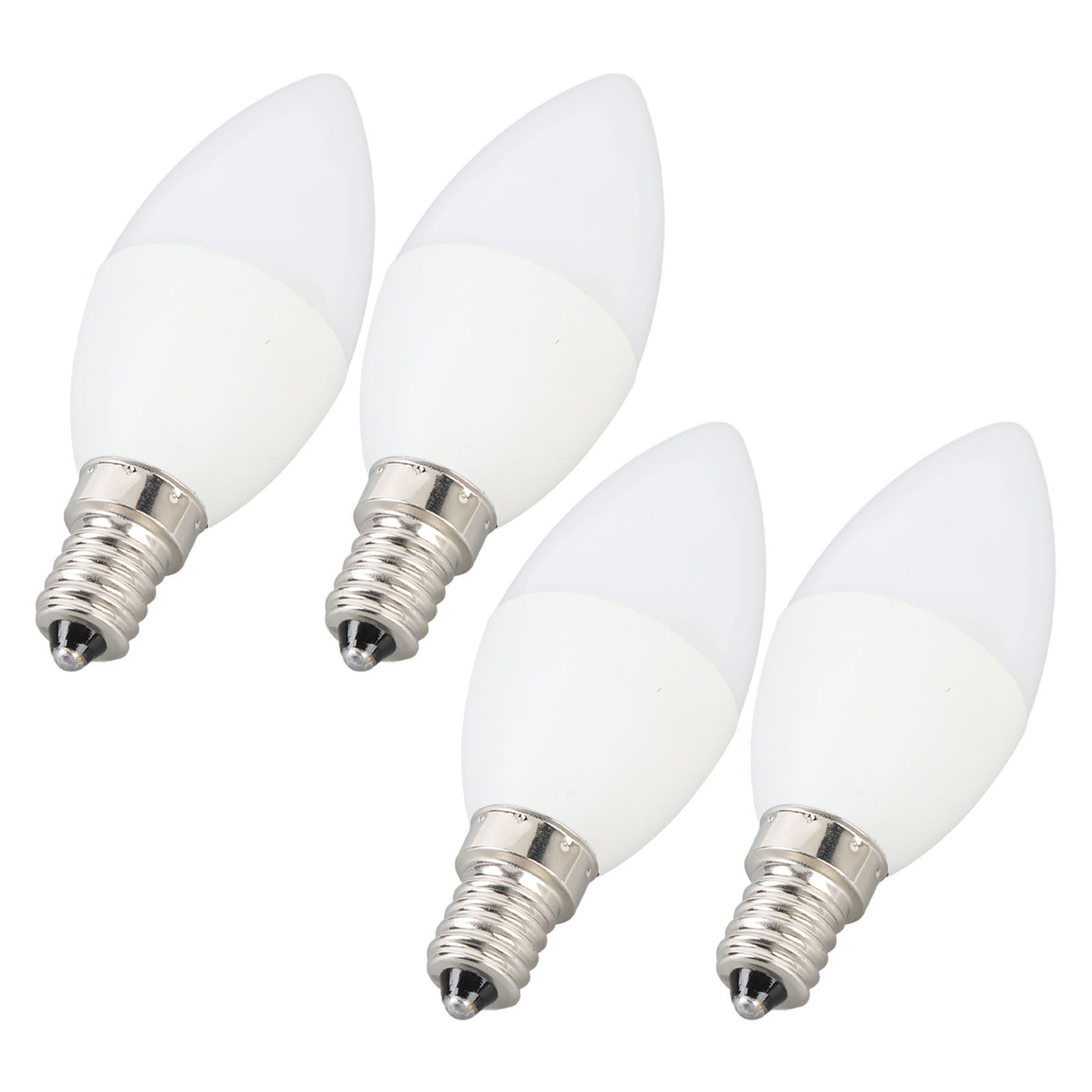 4PCS E14 LED Candelabra Light Bulbs 40W Equivalent Daylight White 6000K 5W view 4