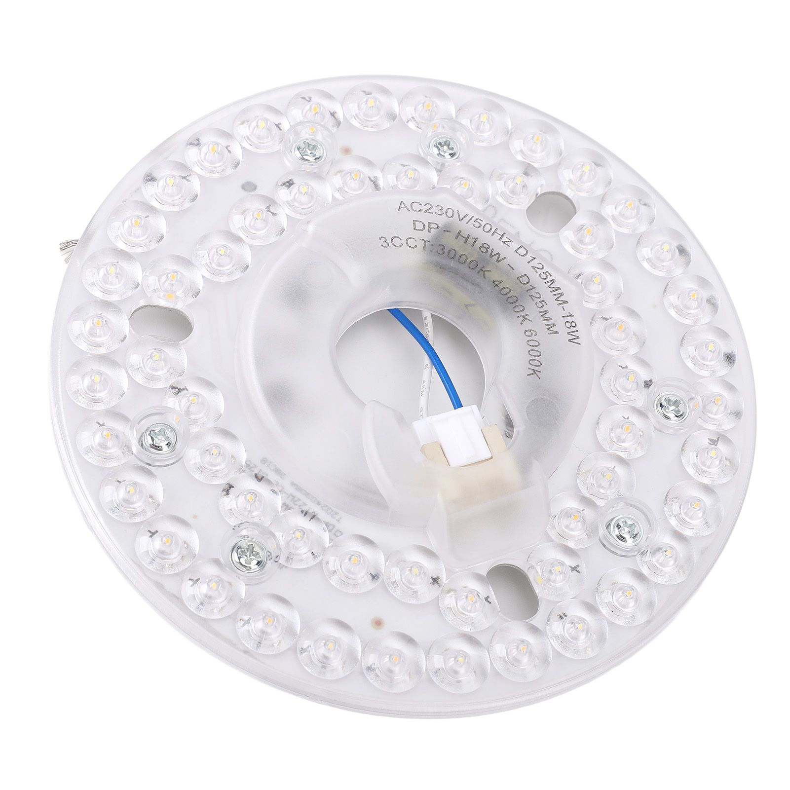 4.92 Inch LED Ceiling Fan Light Retrofit Kit 18W 3CCT 3000K 4000K 6000K view 6