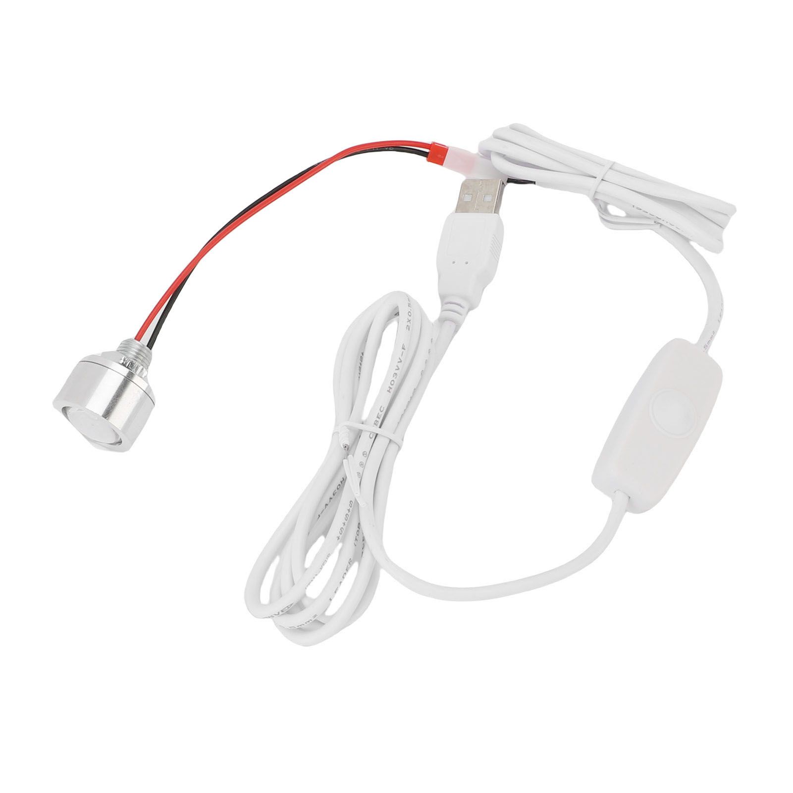 LED Spotlight Stepless Dimmable USB Plug in Spotlight 80LM 4000K 1W for Wall