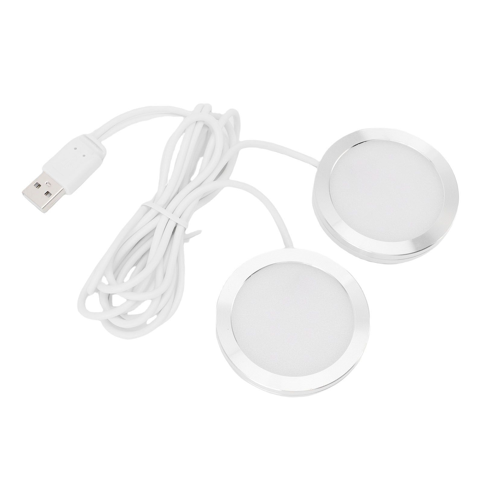 Dual Heads Round LED Spotlight Indoor Mini Ultra Slim 5V USB Under Counter view 6