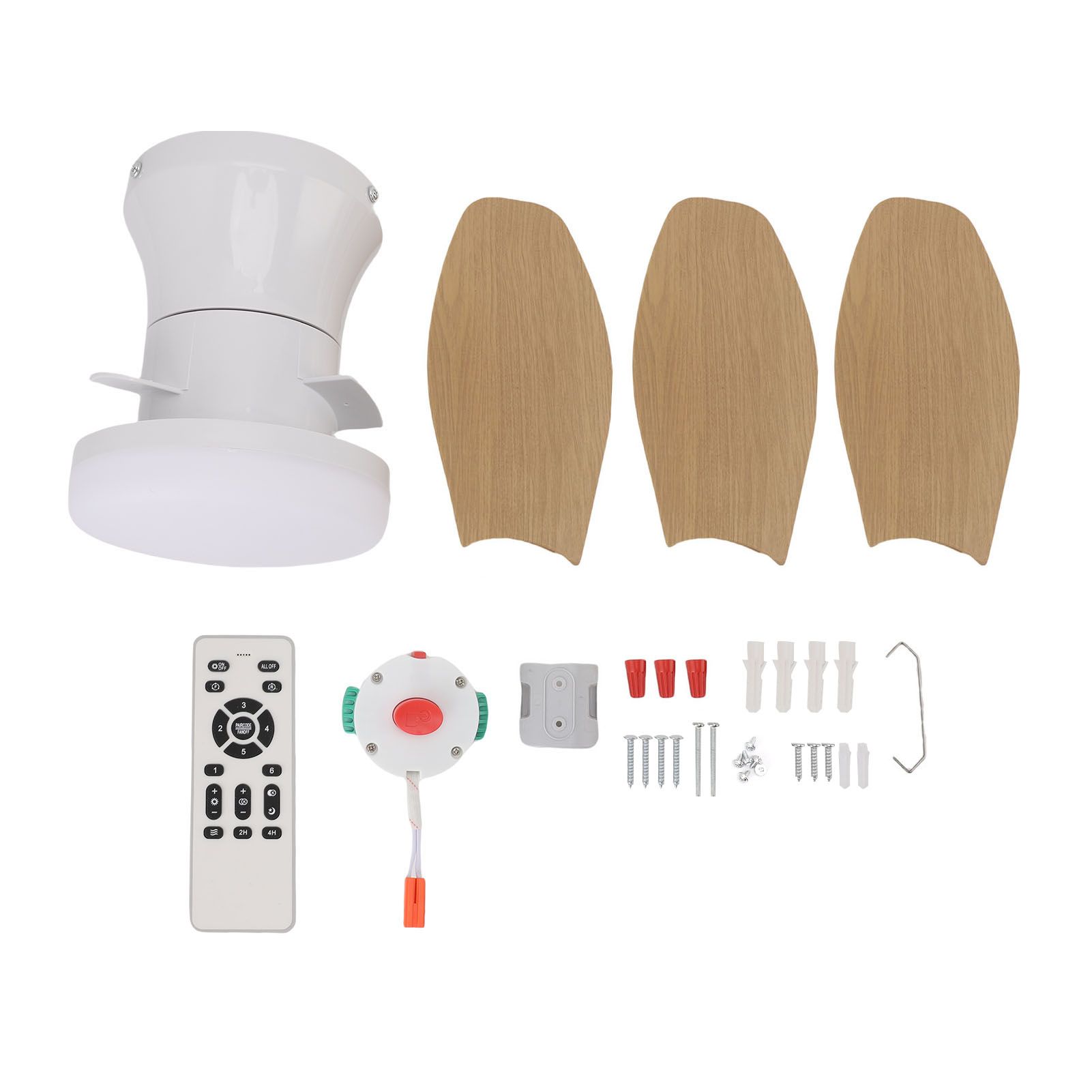 25 Inch Ceiling Fan with Light and Remote Flush Mount Quiet DC Motor 6 Speeds view 3