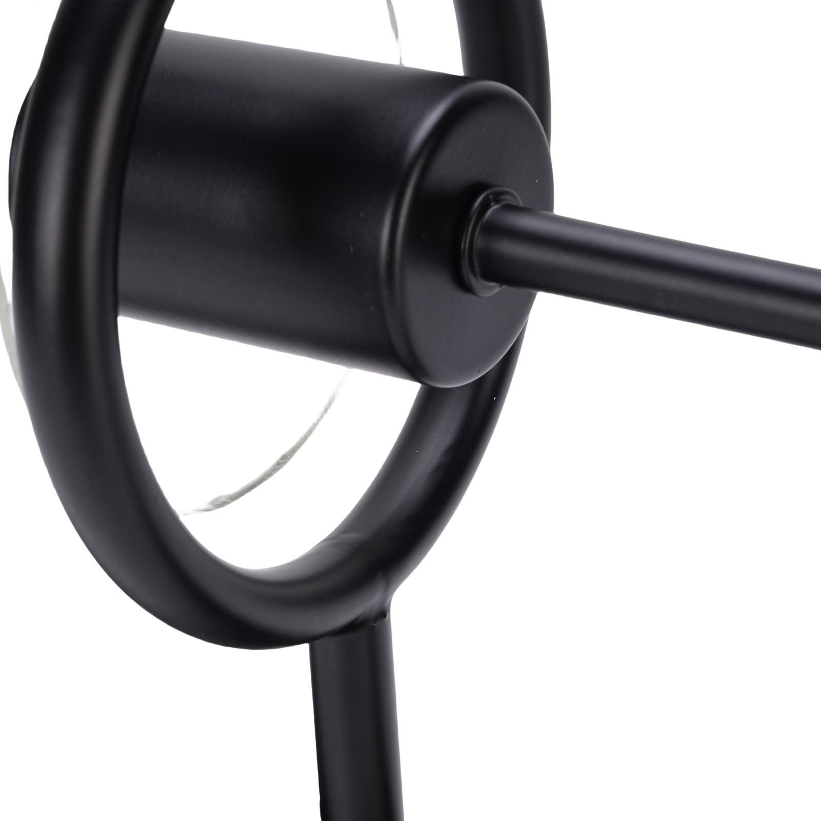 Black Wall Sconce Light Modern Indoor Wall Light Fixture with Clear Glass view 2