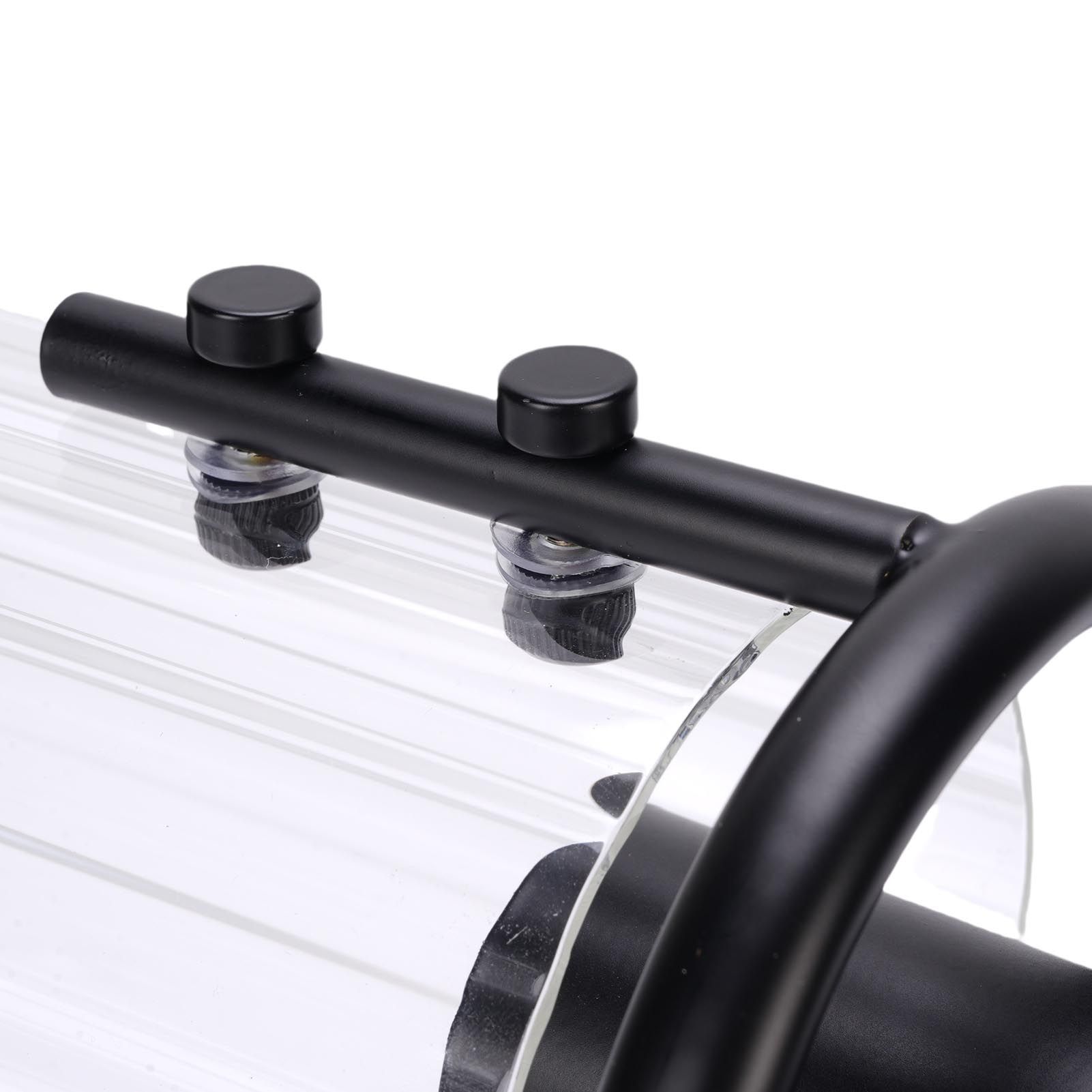 Black Wall Sconce Light Modern Indoor Wall Light Fixture with Clear Glass view 5